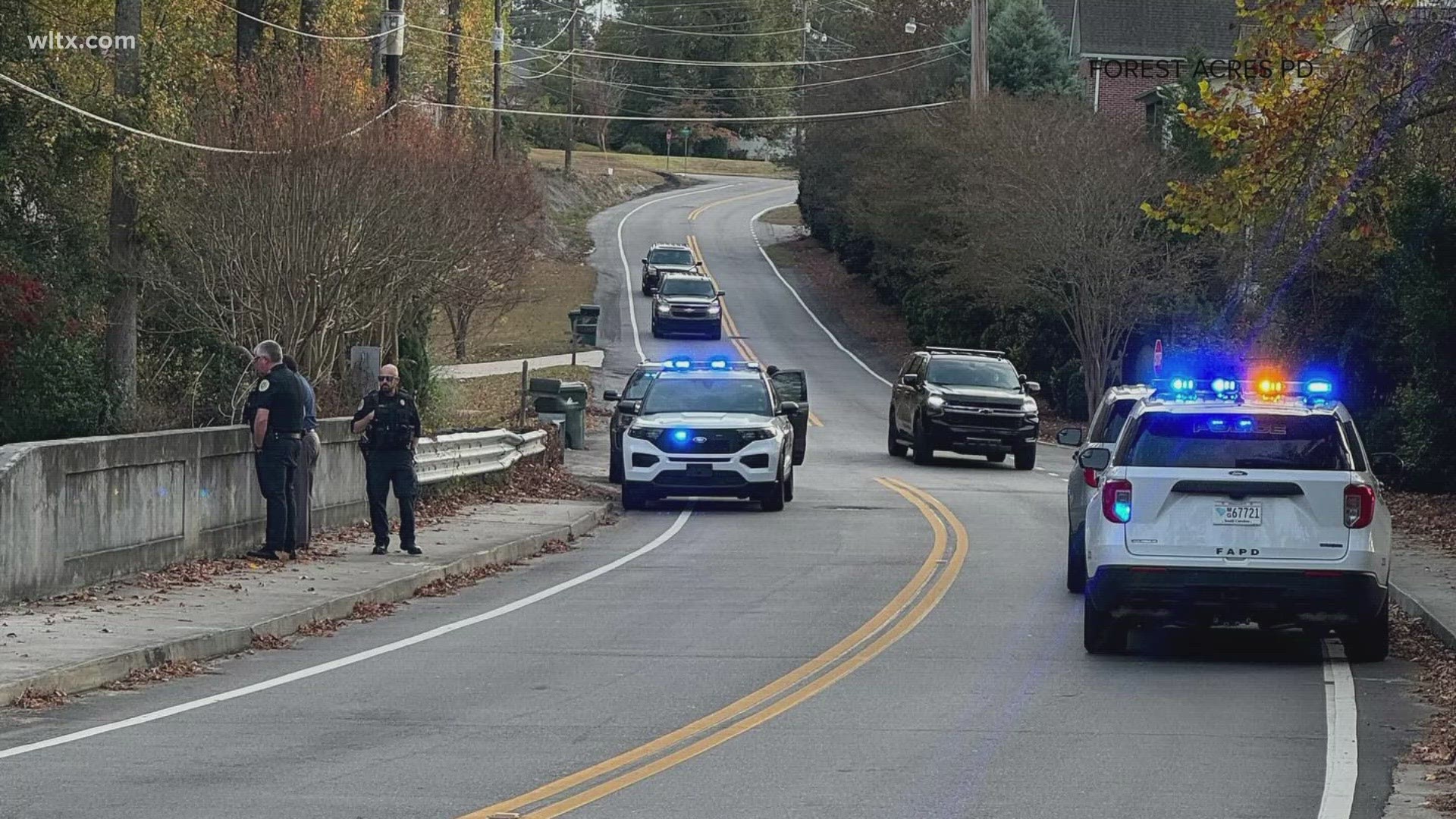 Officers say he got away while being transported, he is still wearing handcuffs.