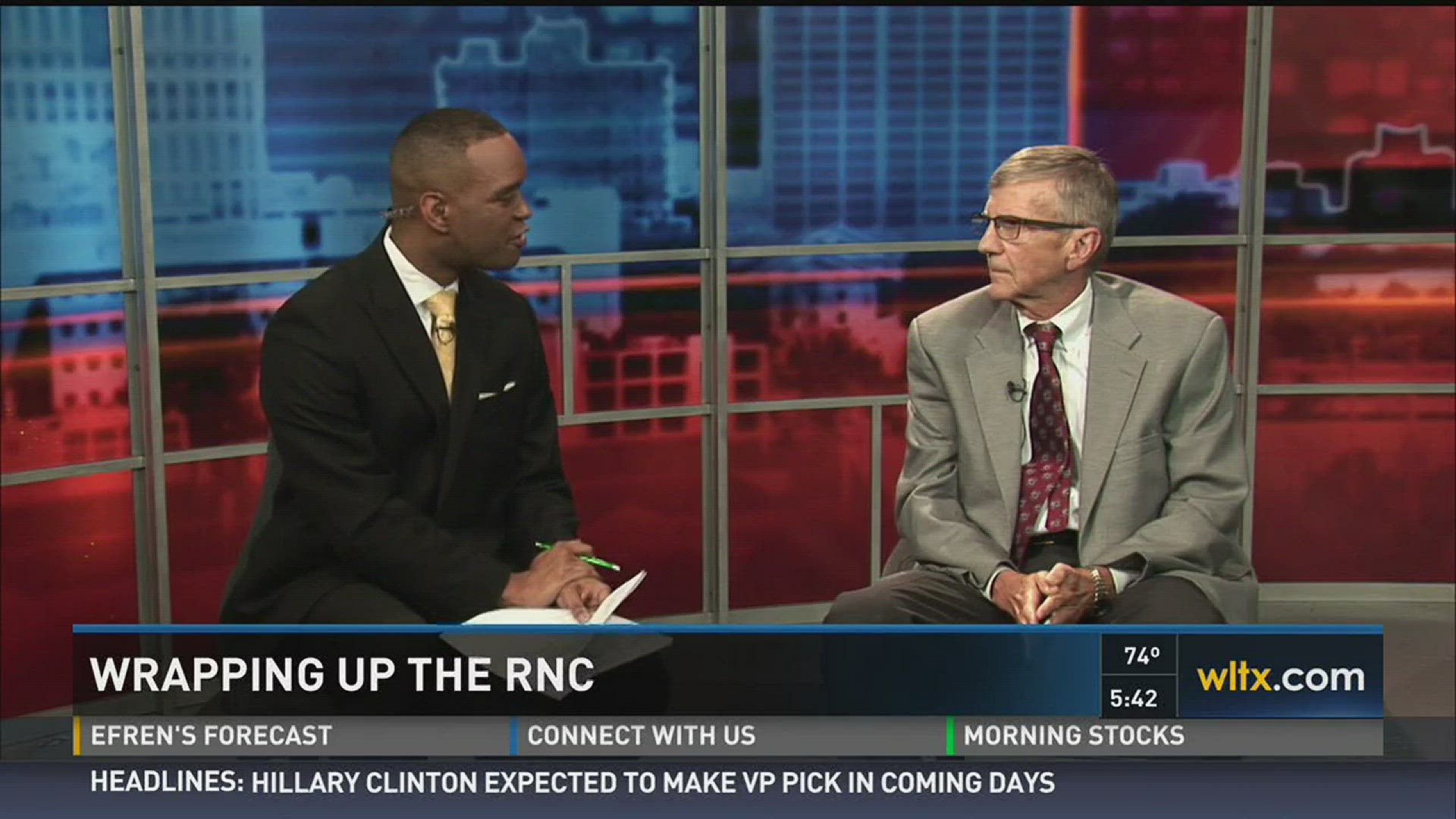 Political Science Professor, Robert Oldendick, wraps up the RNC with News19's Deon Guillory.