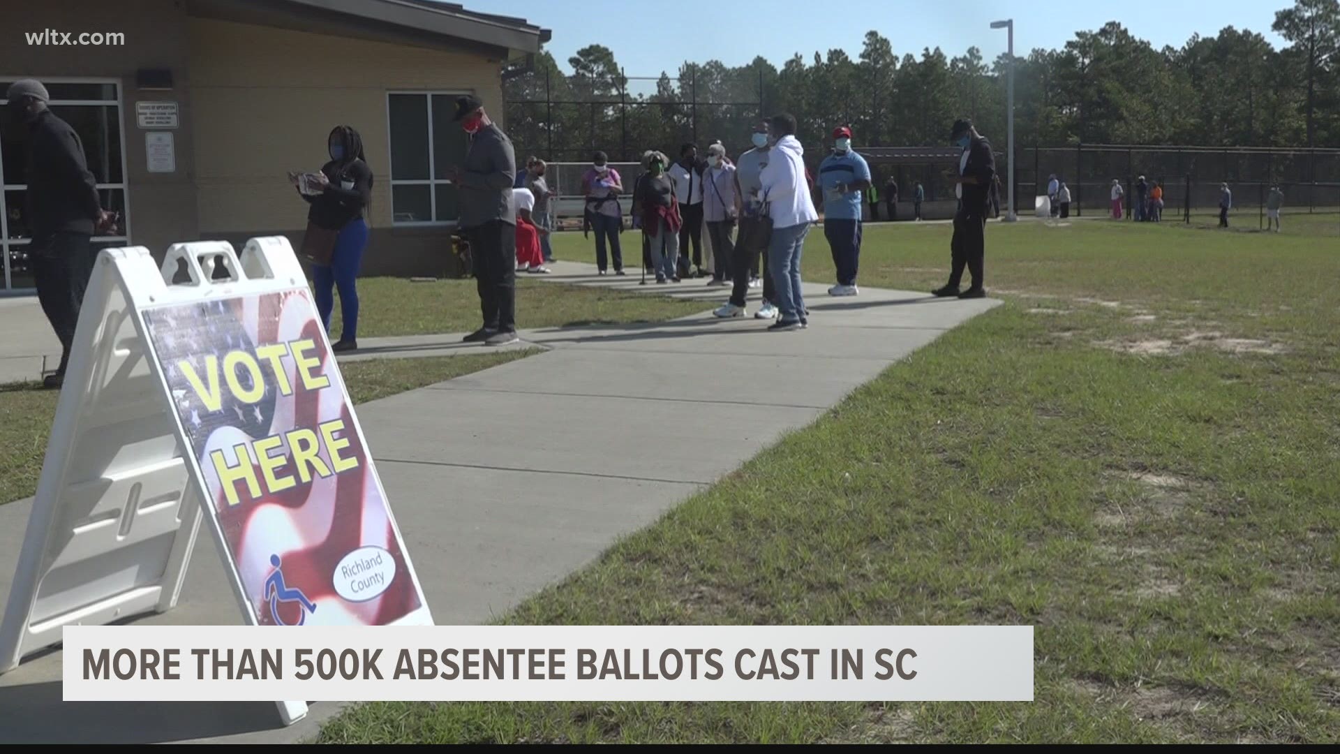 Data from the SC Election Commission shows more than 500,000 voters had returned their ballot by October 19, 2020.