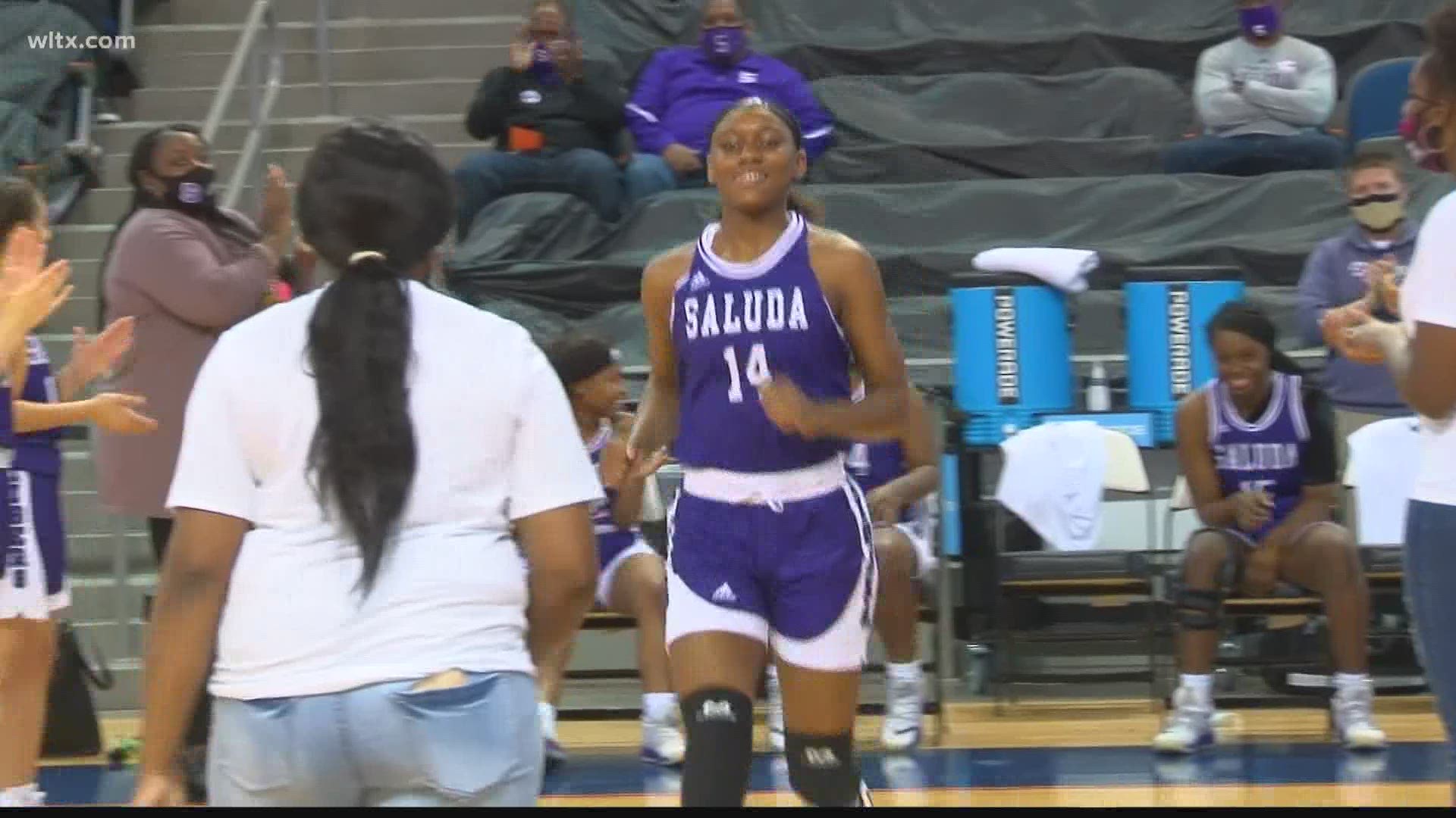 Saluda senior Kalisha Hill is a part of history as she is part of the first state championship team for girls basketball in school history.