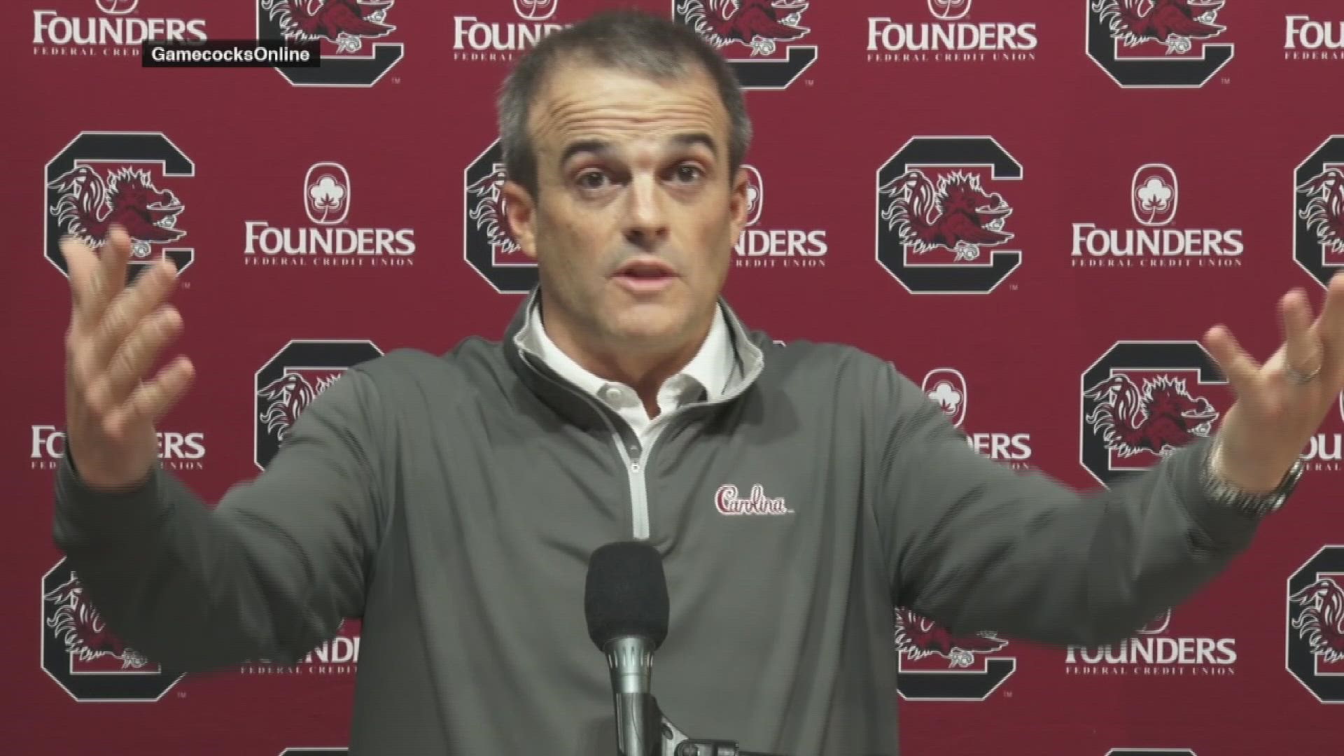 South Carolina head football coach Shane Beamer delivered an opening statement that was a direct response to the social media critics of his team.