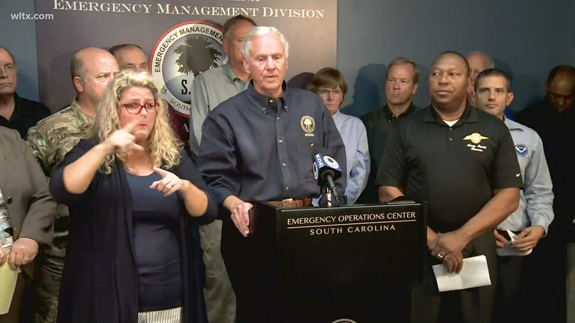 South Carolina Gov. Henry McMaster is urging people to leave the state as a major hurricane gets ready to bear down on the state this weekend.