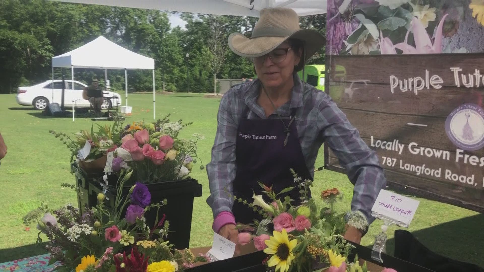 Purple Tuteur Farm cut flower farm in Blythewood, SC, is one of the stops on the Ag+Art Tour 2019 featuring farms and artisans in Richland County