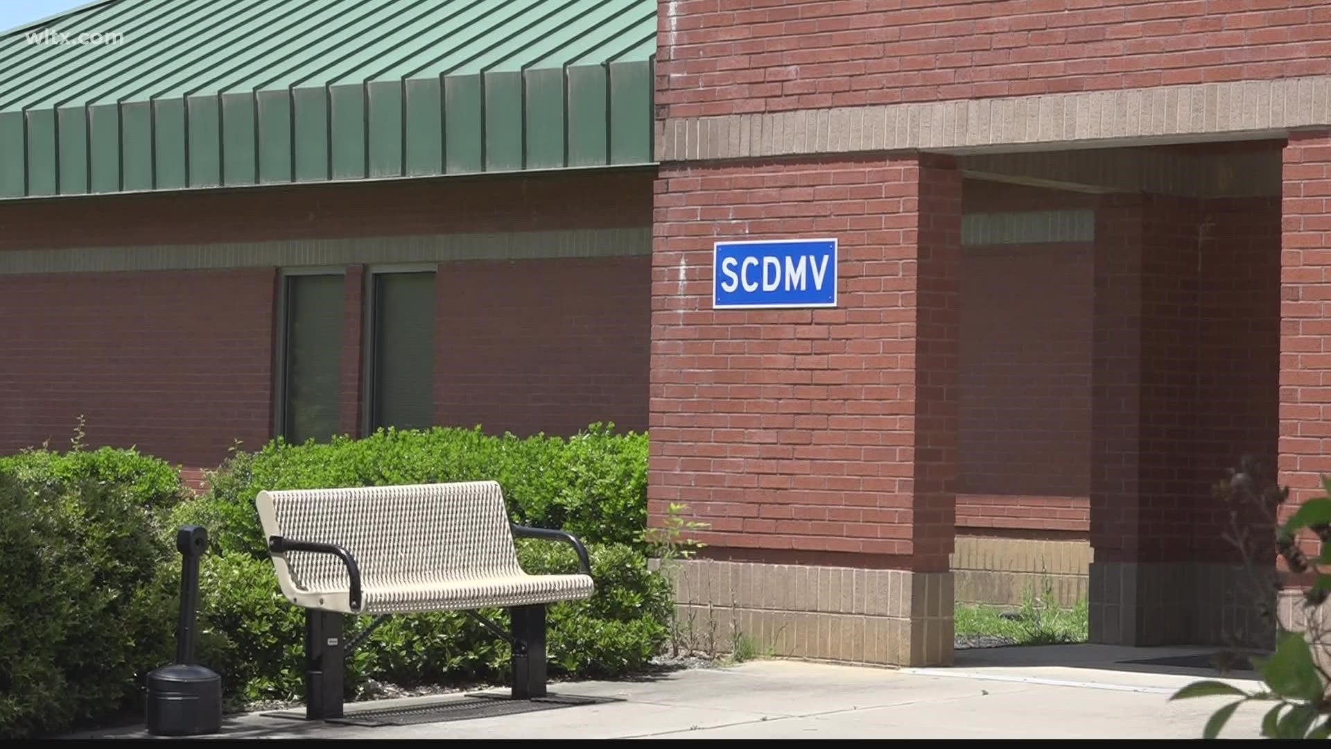 Locked up. That's the status of the Irmo Ballentine DMV Thursday and has been since Tuesday.