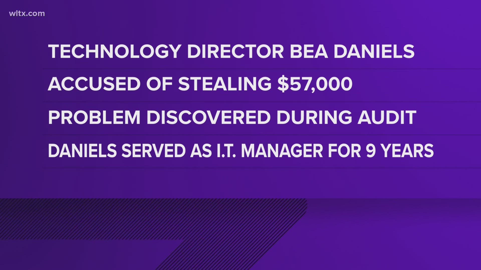 Warrants say that Bea Daniels made purchases of $57K using her town issued credit card over a two-year period.