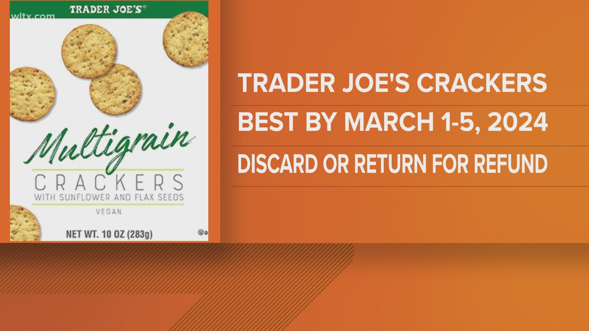 Trader Joe's recalls crackers because they may contain metal