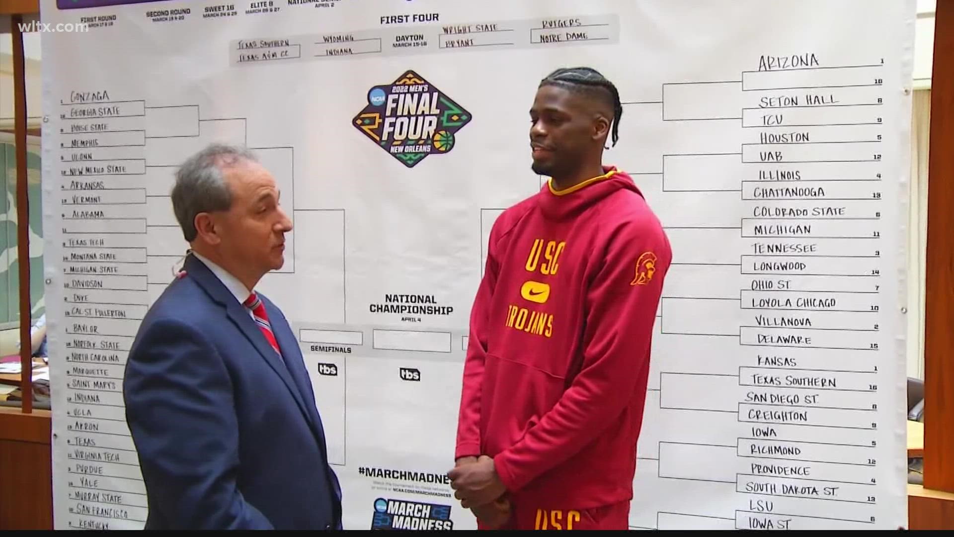 As luck would have it, Southern Cal was placed in the Greenville Regional which gives Chevez Goodwin a chance to play an NCAA Tournament game in his home state.