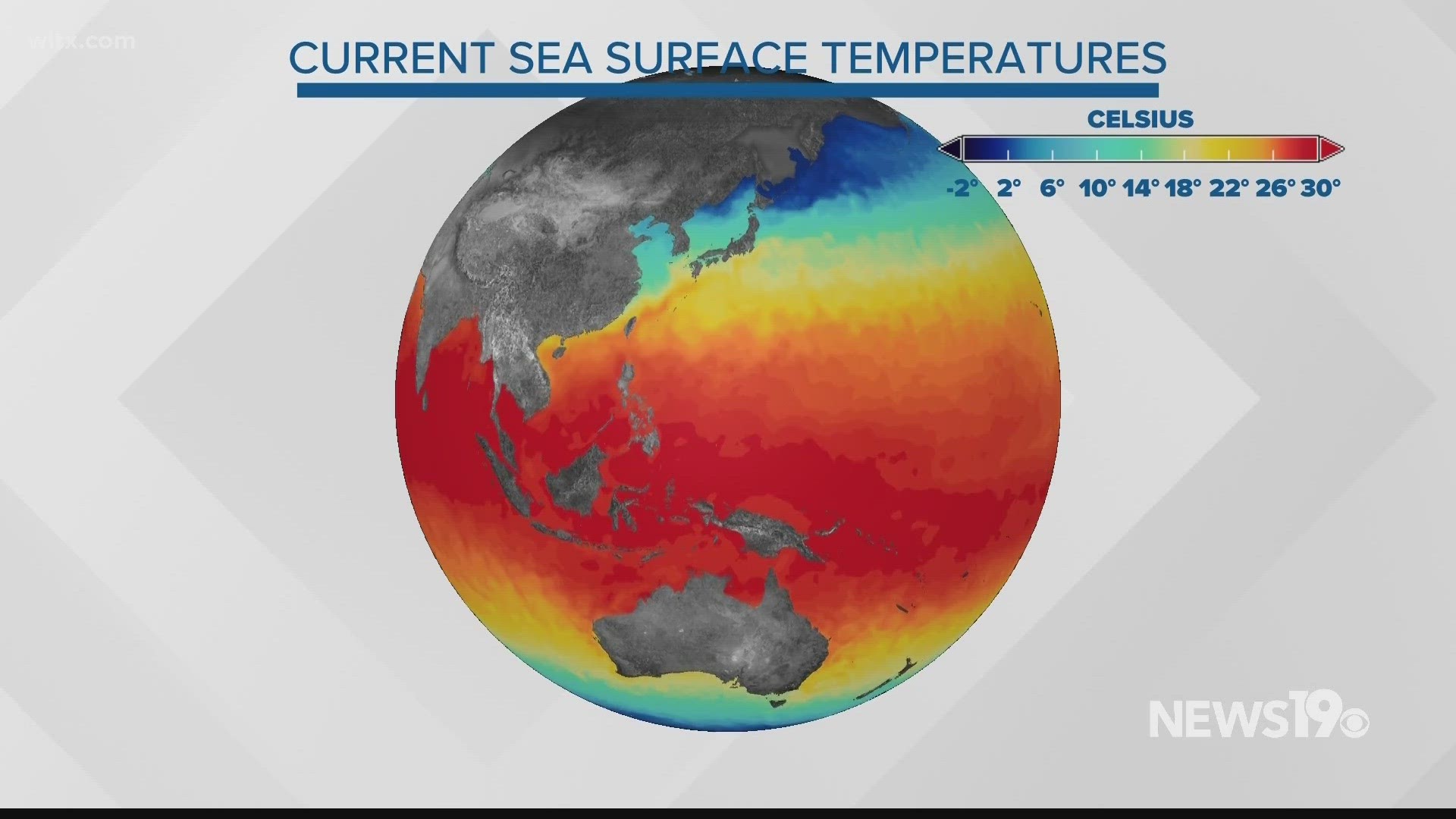 Temperatures in oceans across the globe have surpassed 2016. 2016 is regarded as the hottest year on record in the modern-era.