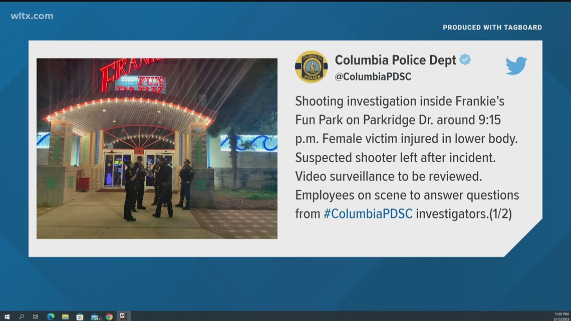 Police investigating shooting at Frankie's Fun Park | wltx.com