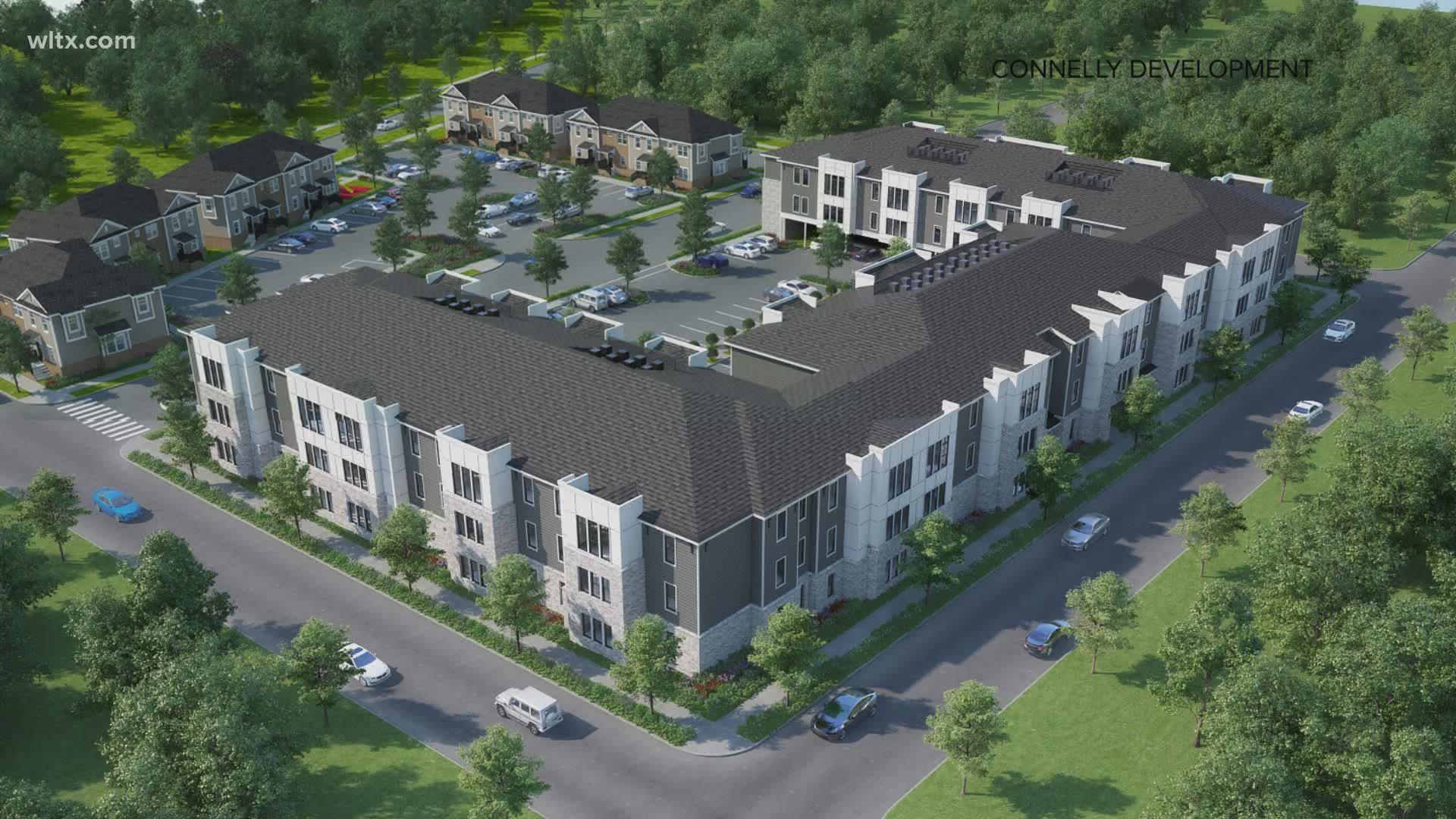 The Midtown at BullStreet development will feature 90 apartments near Page Ellington Park in Columbia.