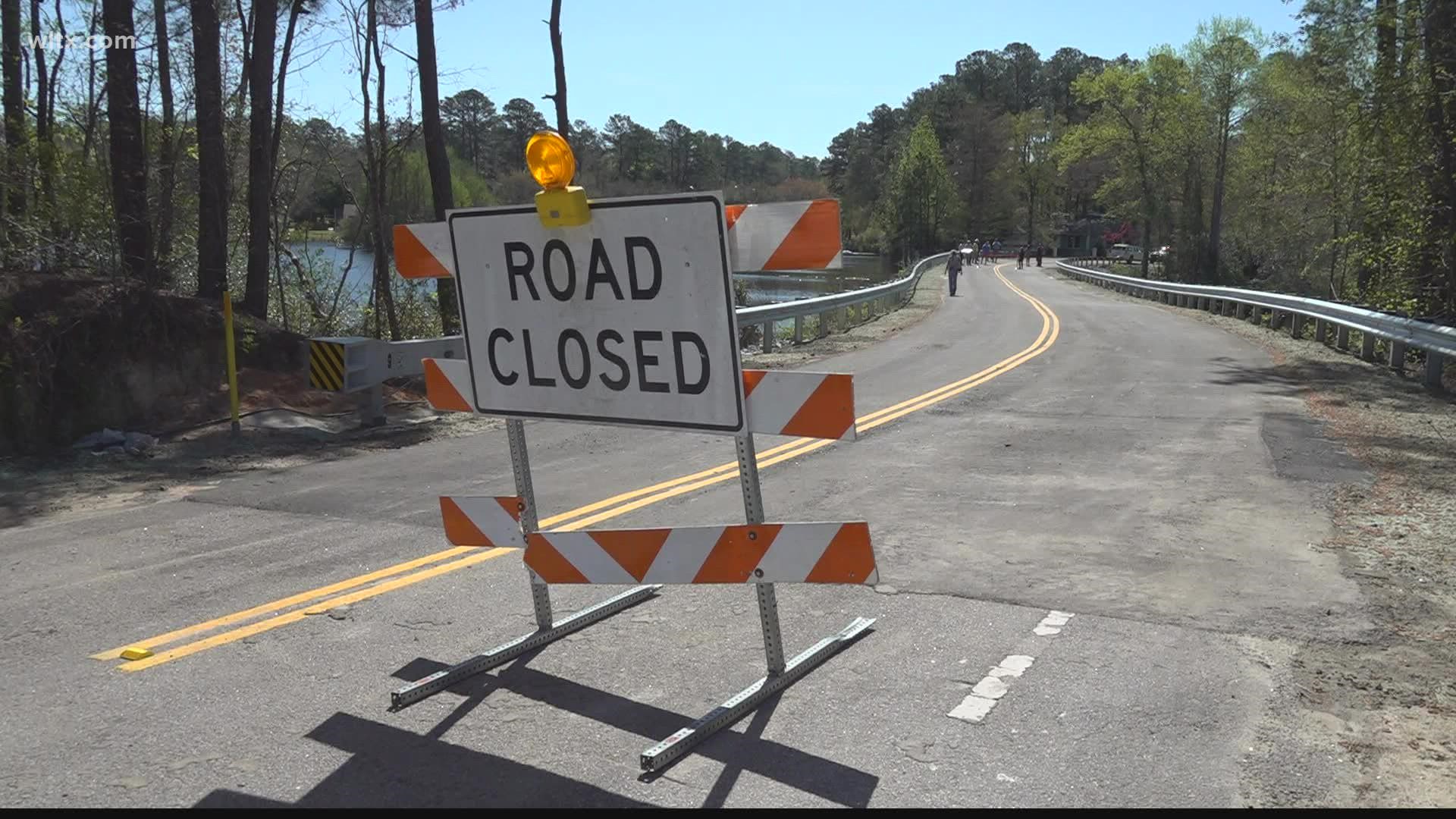 When the 2015 flood hit the Columbia neighborhood–houses were spared – but this crossing wasn't. The dam below it collapsed and wasn't fixed for years.