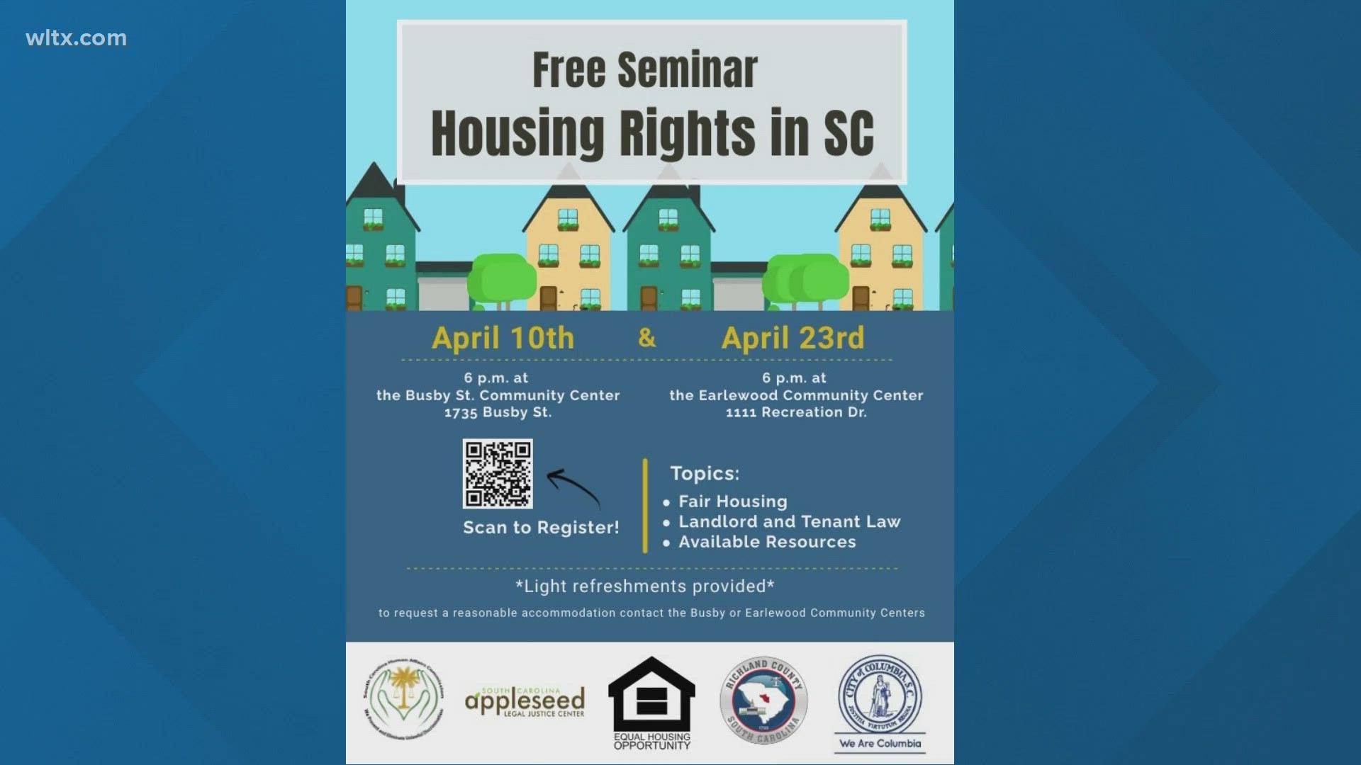 The event will tackle fair housing practices, landlord and tenant law, and various other resources.