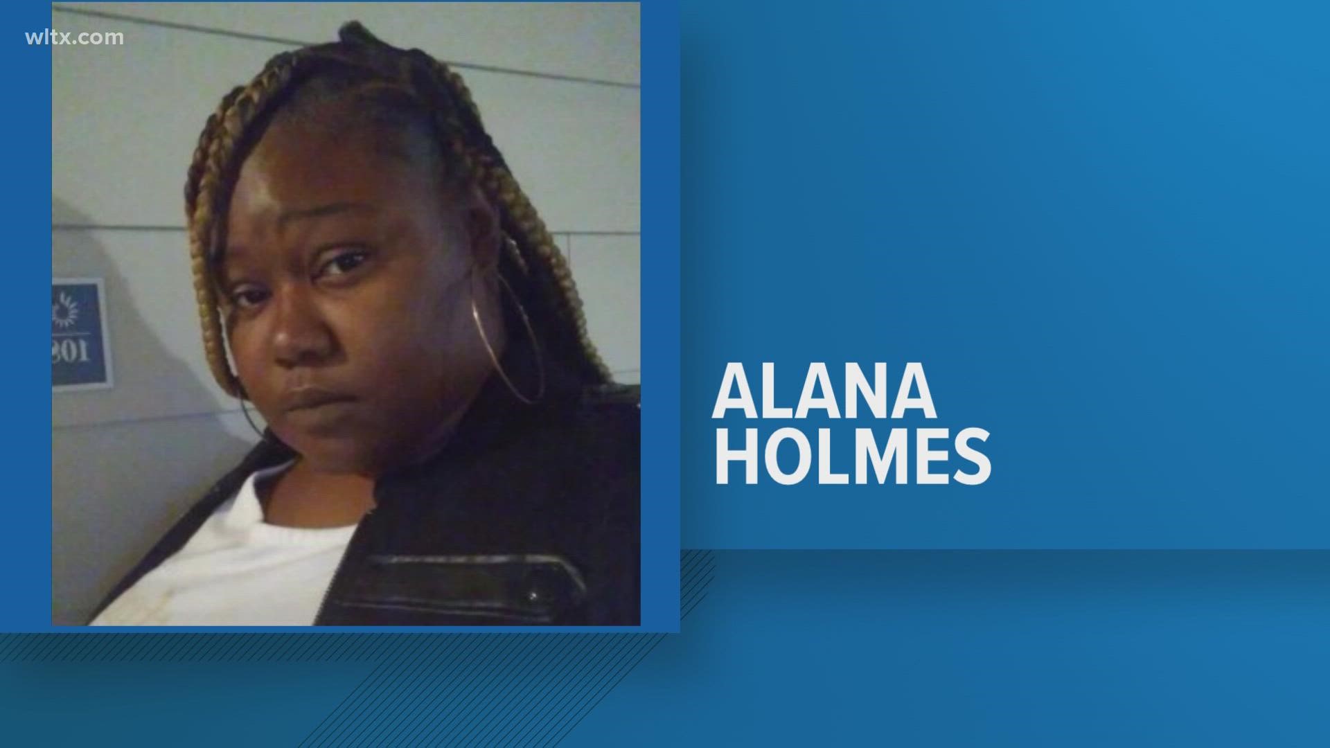 Authorities said Alanah Jenay Holmes hasn't been seen since Nov. 11.