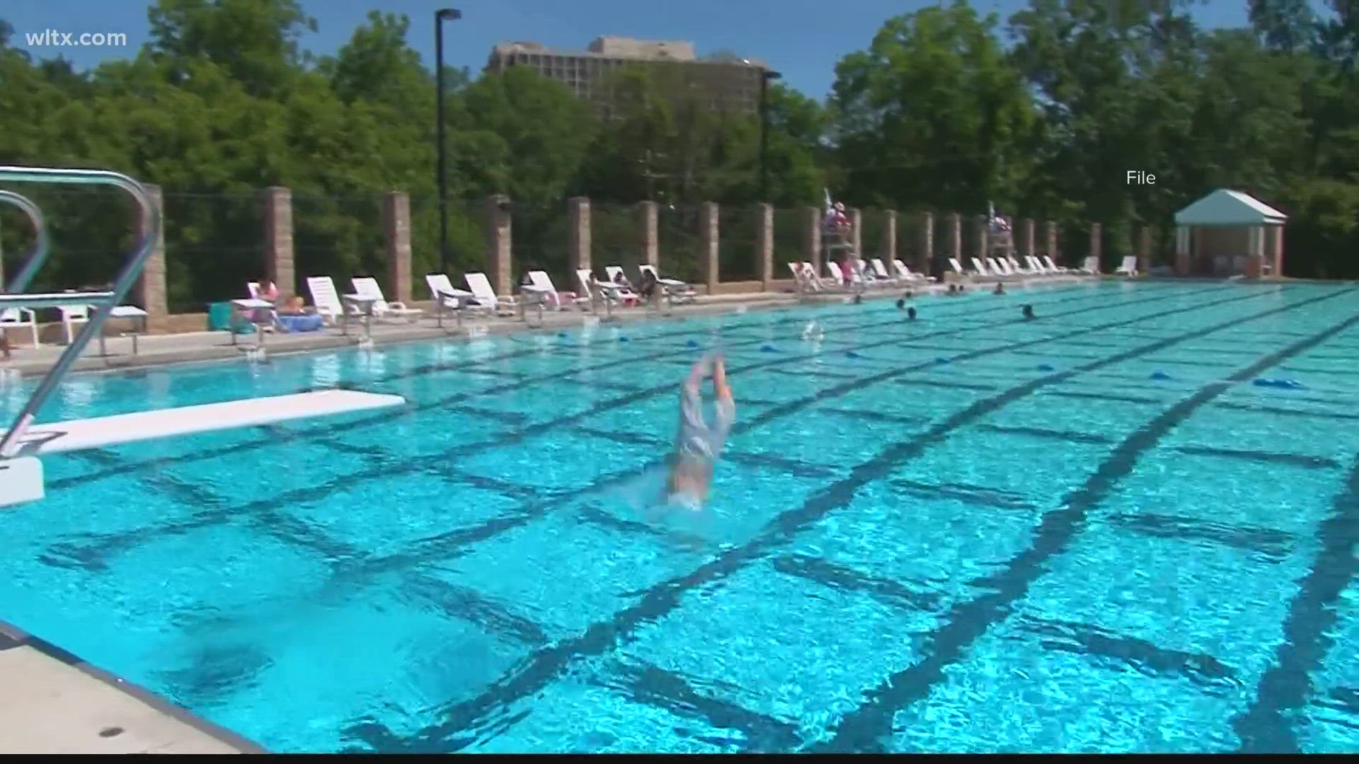 The pool is reopening after being closed for repairs for three weeks.