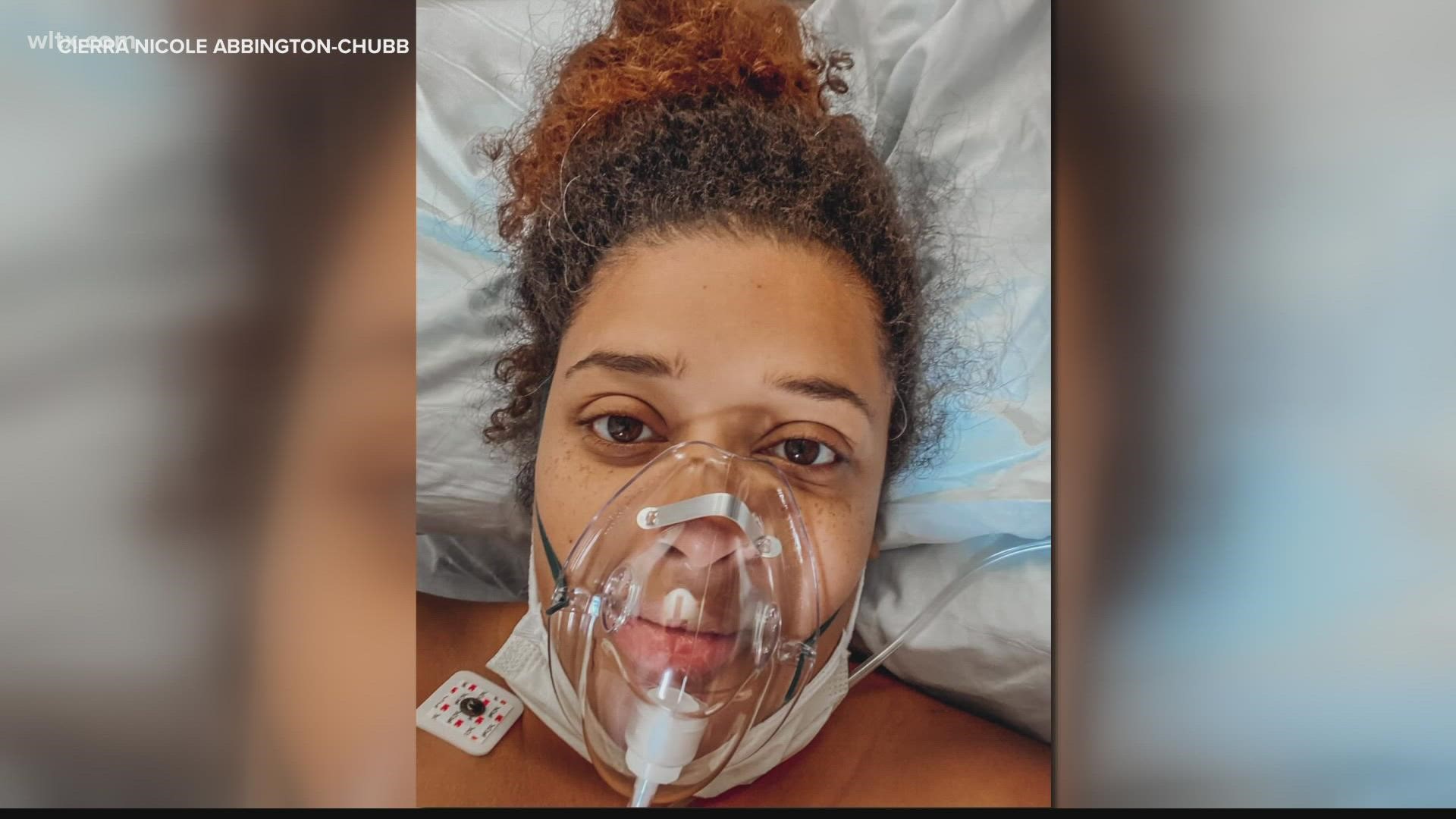 After Cierra Chubb gave birth to Myles two weeks early in July, she was placed on a ventilator until she eventually started breathing on her own.