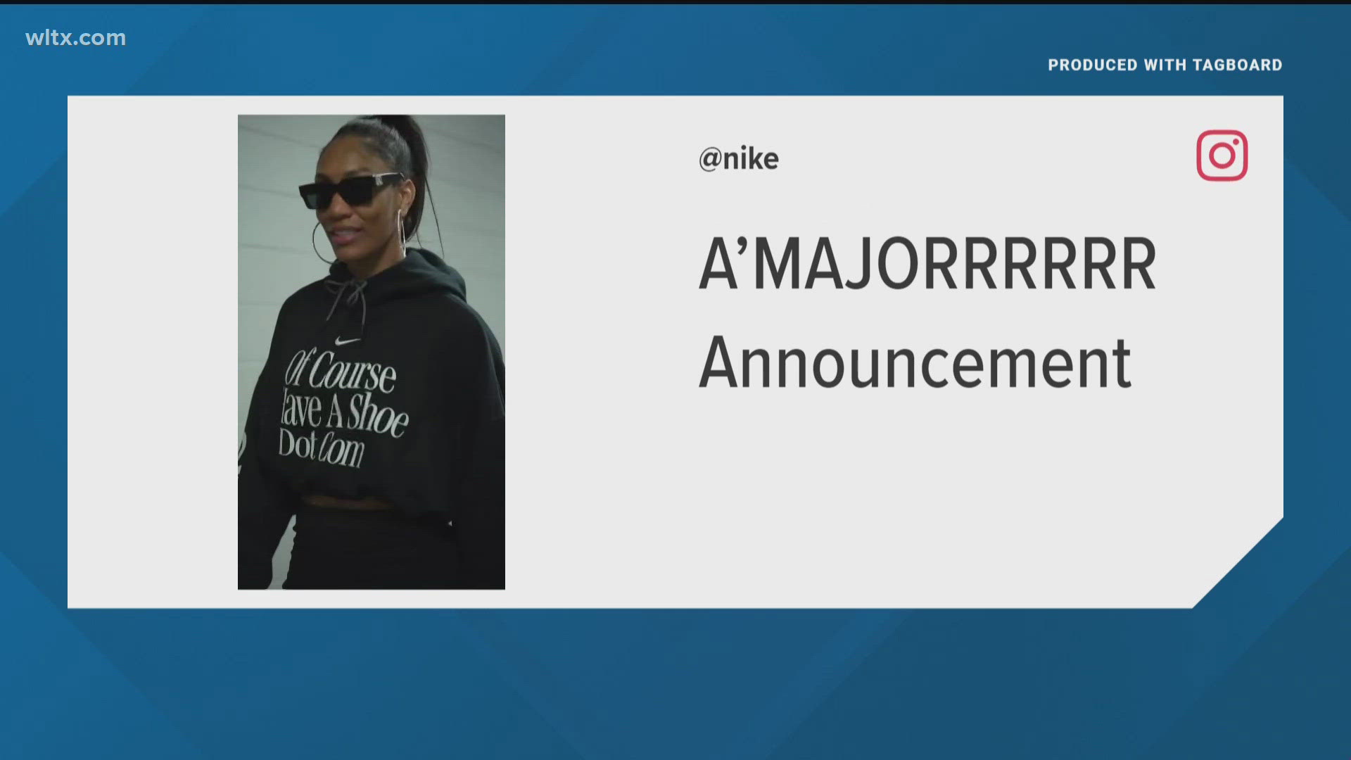 Nike says the shoes will be called "A One" for A'ja Wilson.