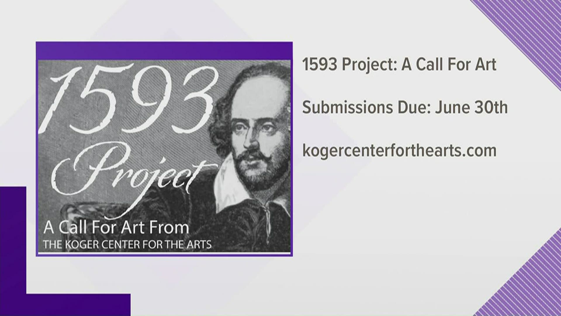 The Koger center is looking to support artists will a call for art, that will offer work space and $500 for an artist