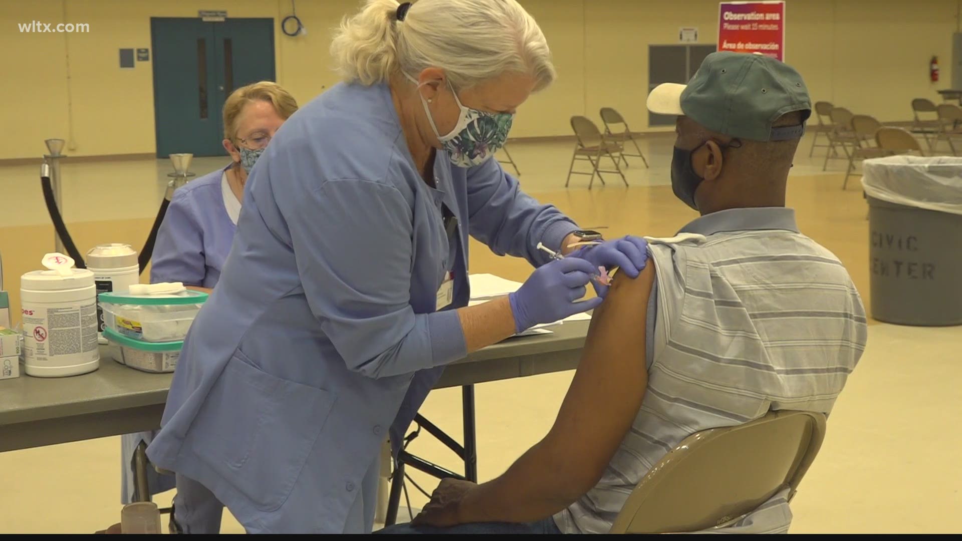 Prisma Health Tuomey is changing its vaccine location to the much larger Sumter Civic Center.