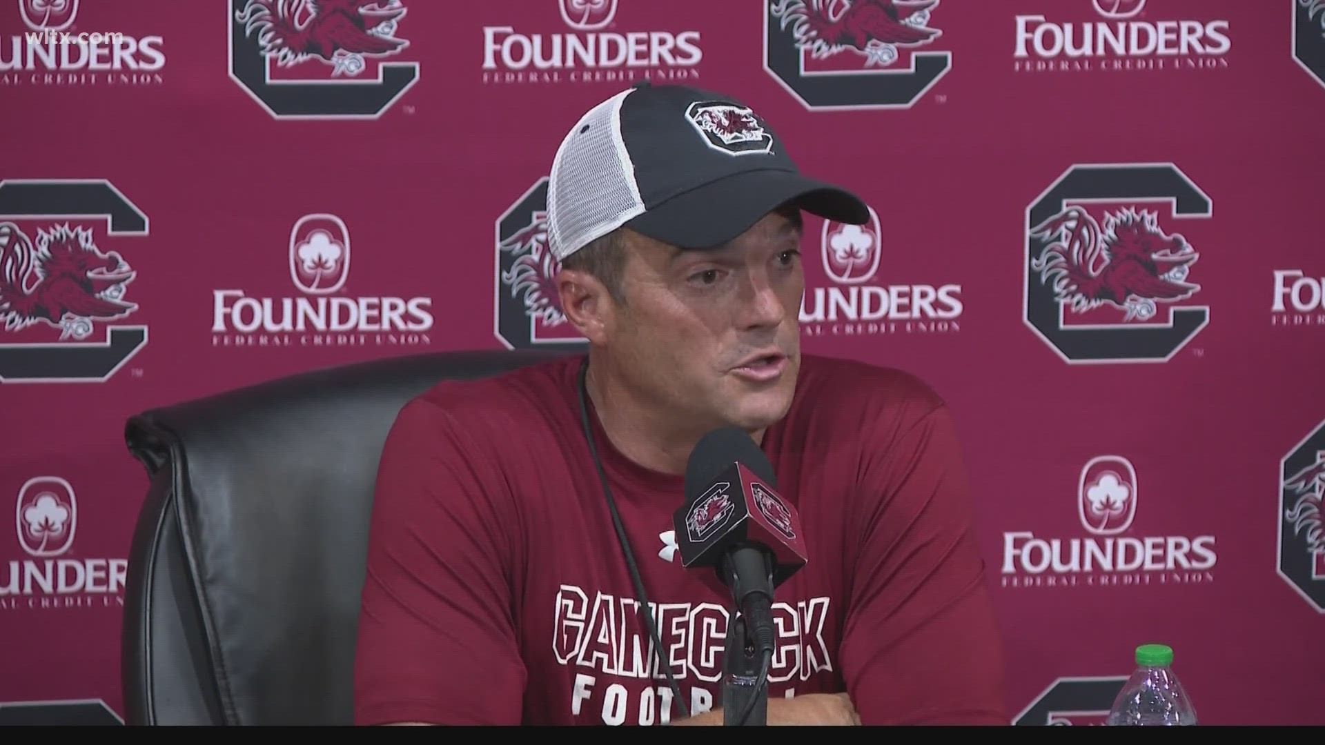 South Carolina head football coach Shane Beamer talks about what was accomplished in Saturday's scrimmage.