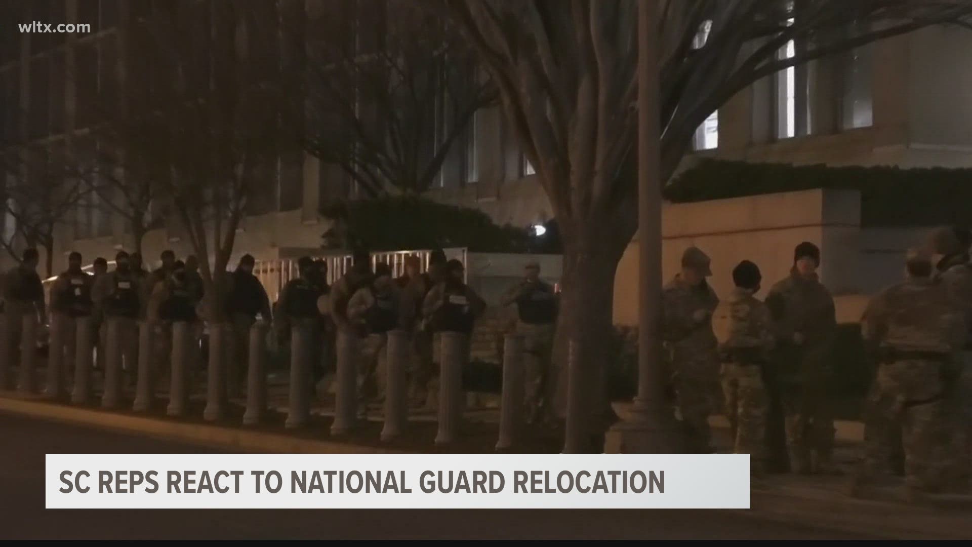Thursday night, National Guards members were asked to leave the Capitol and were relocated to a parking garage to rest.