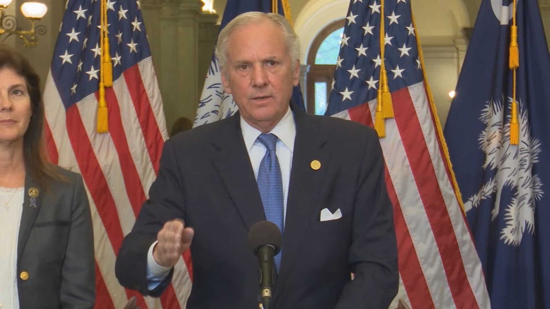 South Carolina Gov. Henry McMaster outlined his budget priorities for the 2019 legislative session, including a teacher pay raise.