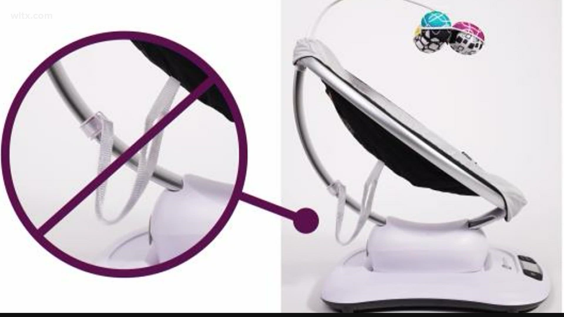 Pittsburgh-based 4moms is recalling about two million MamaRoo swings and 220,000 RockaRoo rockers in the U.S, the Consumer Product Safety Commission said Monday.