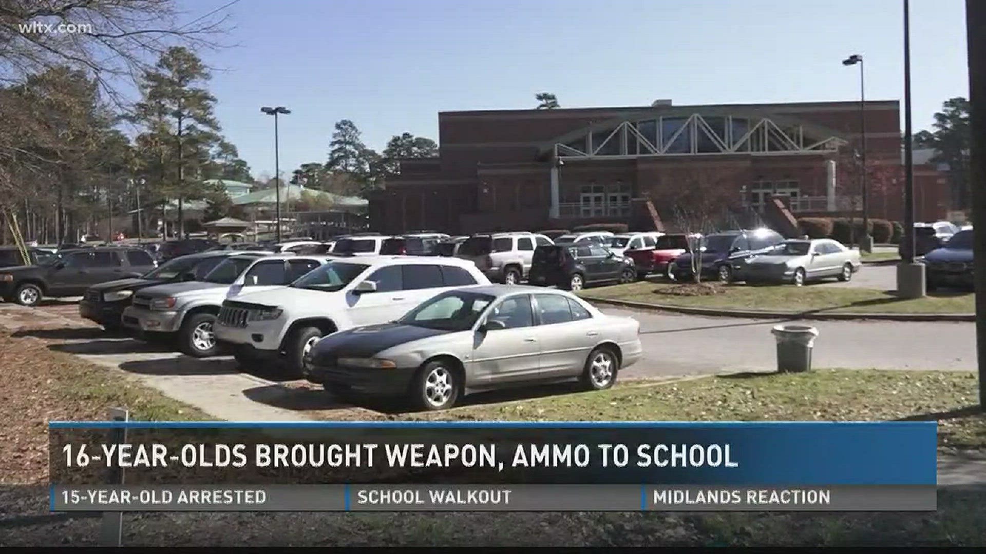 Two 16-year-old students were arrested for bringing weapons onto school grounds Tuesday.Richland County deputies say a loaded magazine was found in one student's backpack at A.C. Flora High School after a school resource officer was alerted by a school