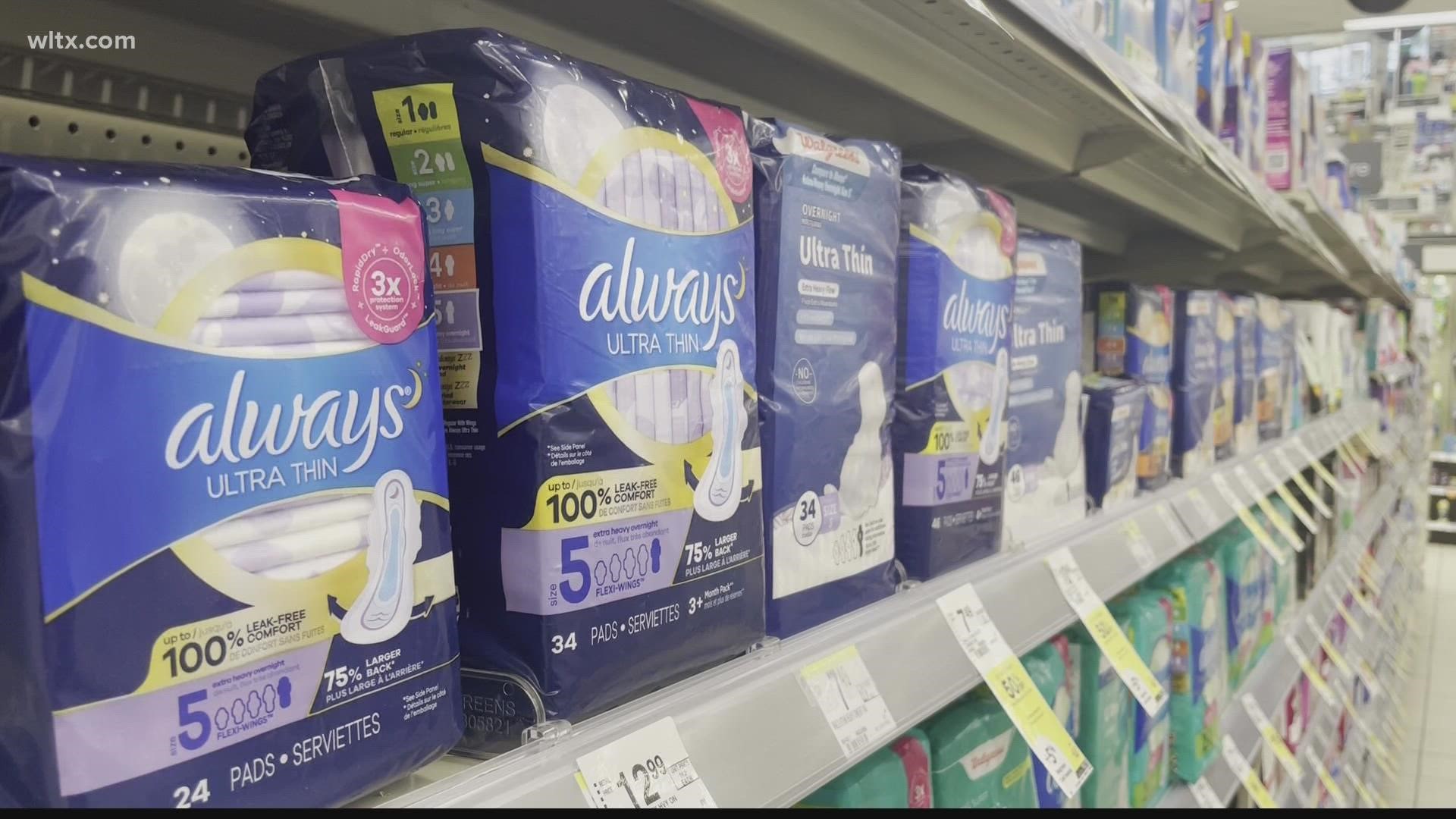 Lawmakers propose eliminating sales tax from menstrual products | wltx.com