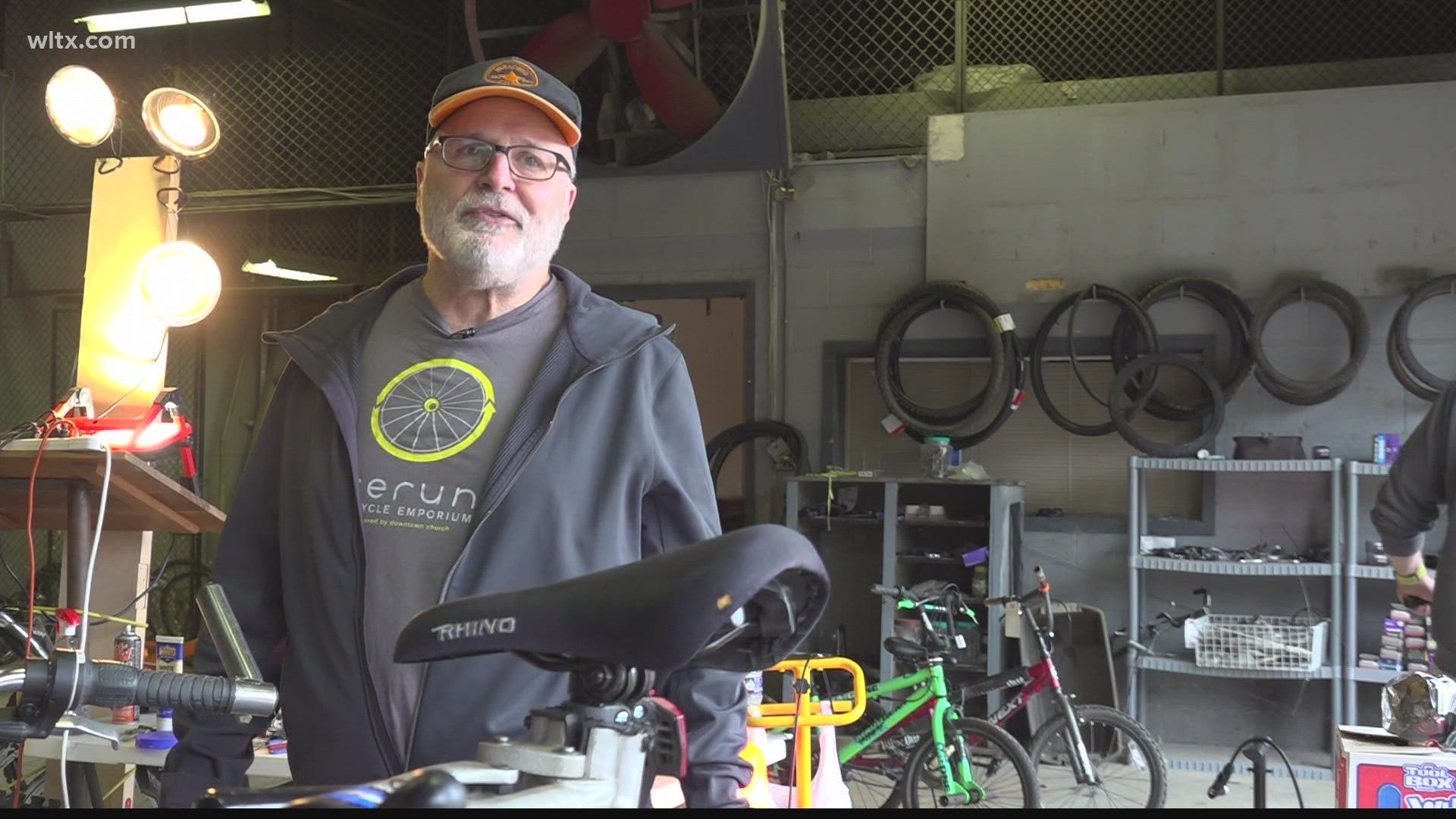 The Rerun program at Downtown Church in Columbia refurbishes bicycles for those in need