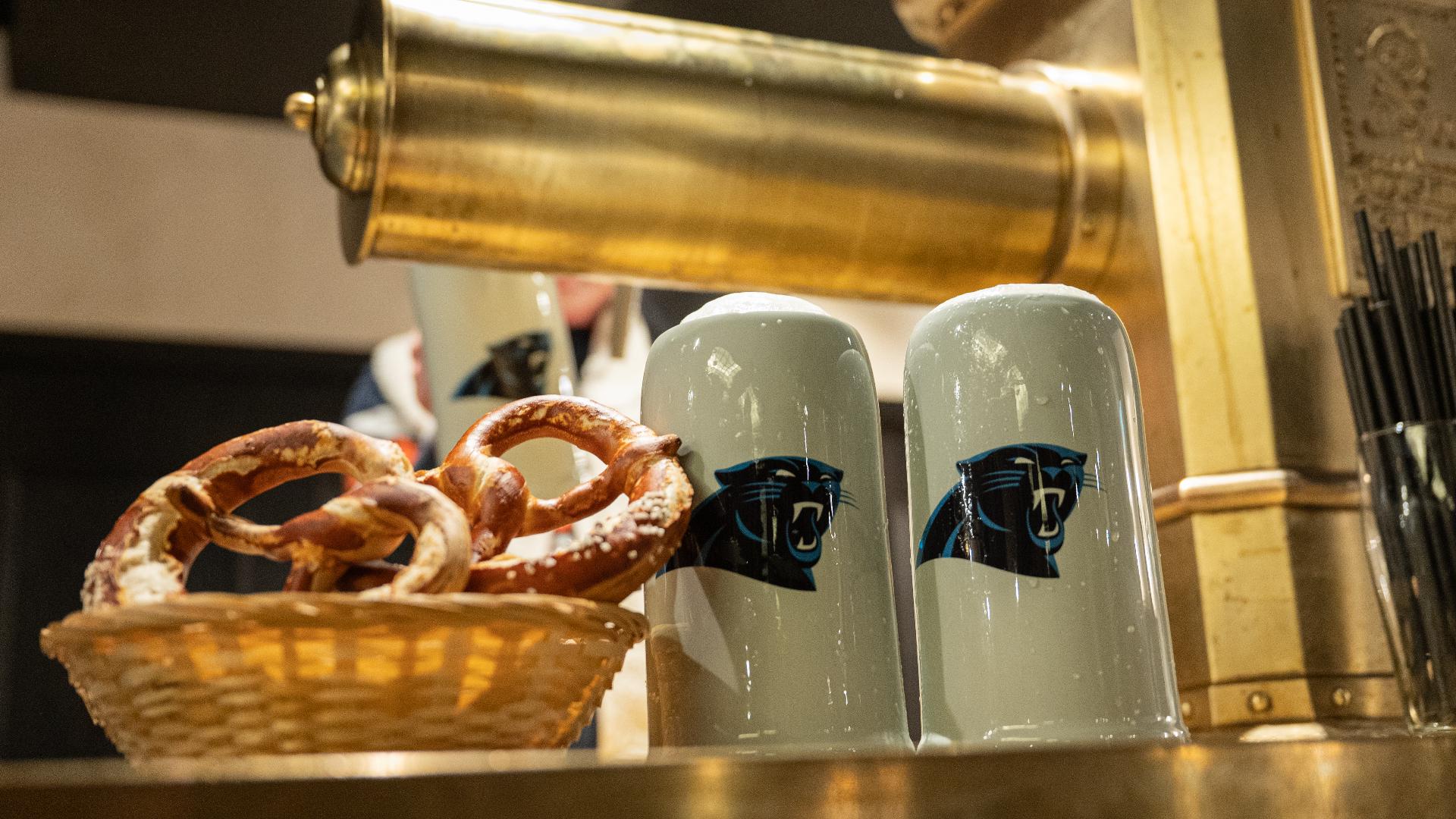 The Carolina Panthers are in Munich to face the Giants and they are doing their part to leave their mark on and off the field.