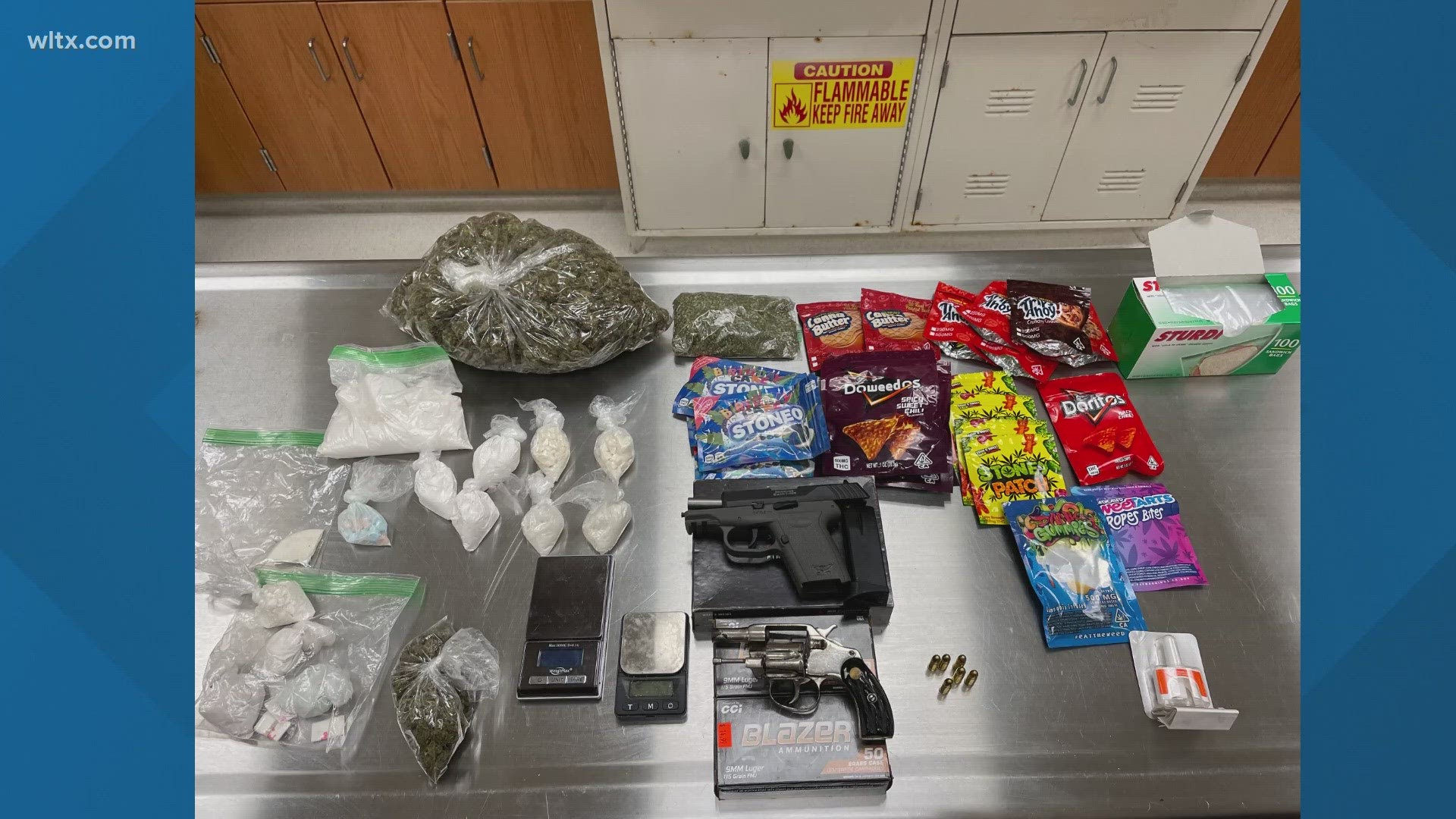 The arrest also yielded other drugs like marijuana, guns and money.