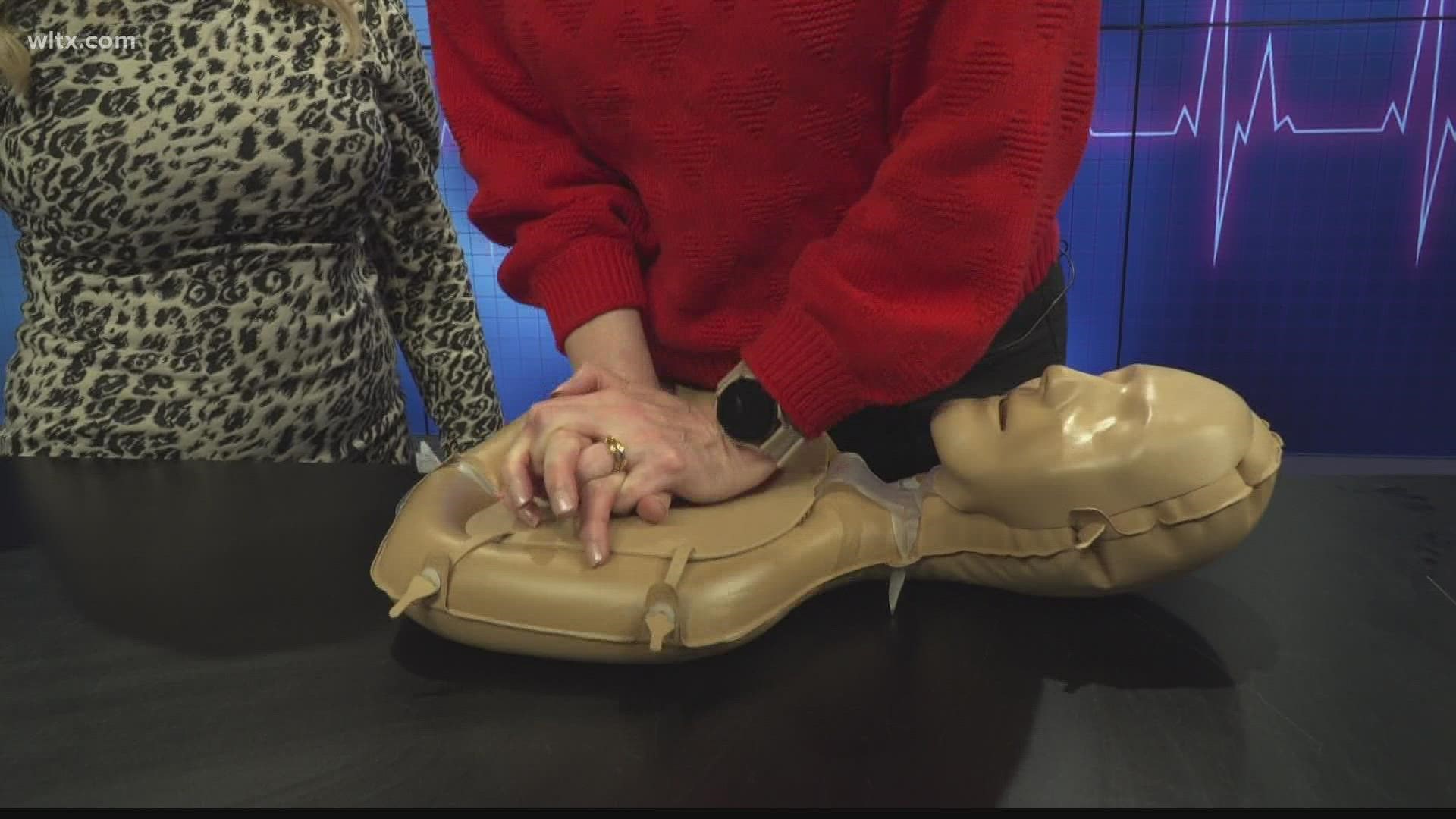 News19's Andrea Mock speaks with a nurse from Prisma Health to show the proper way to perform CPR in an emergency situation.