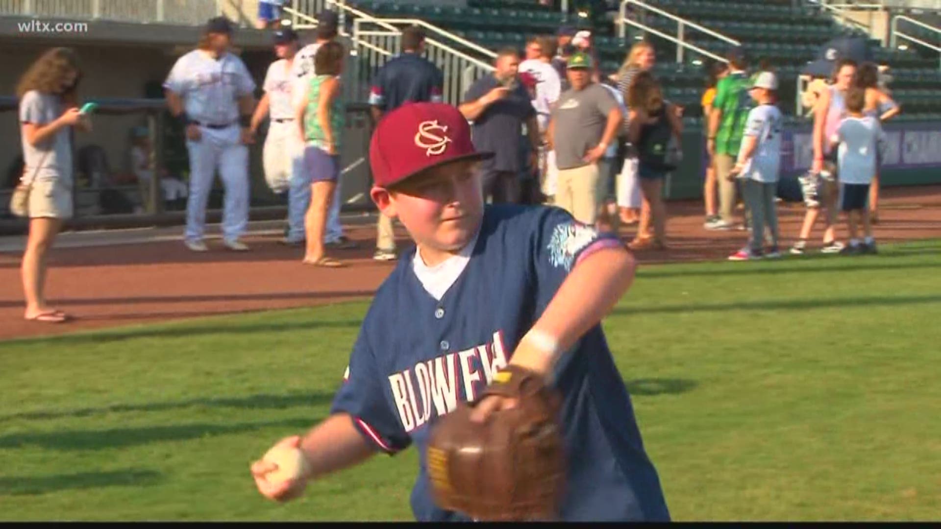 12-year-old Brayden Sox has been winning his battle with leukemina and Thursday night, he enjoyed a special night courtesy of the Blowfish and the Make-A-Wish Foundation.