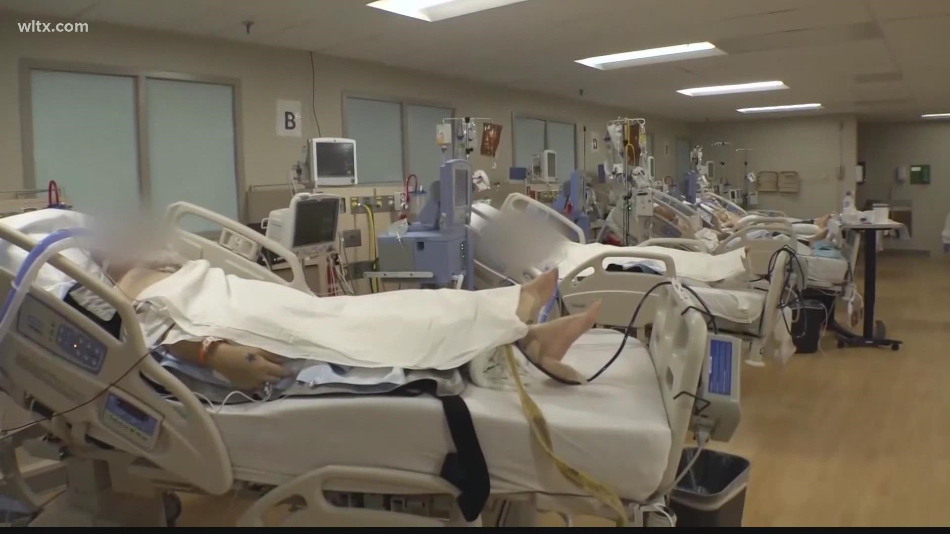 Dozens of South Carolina hospitals are over 90% full and healthcare workers are frustrated.