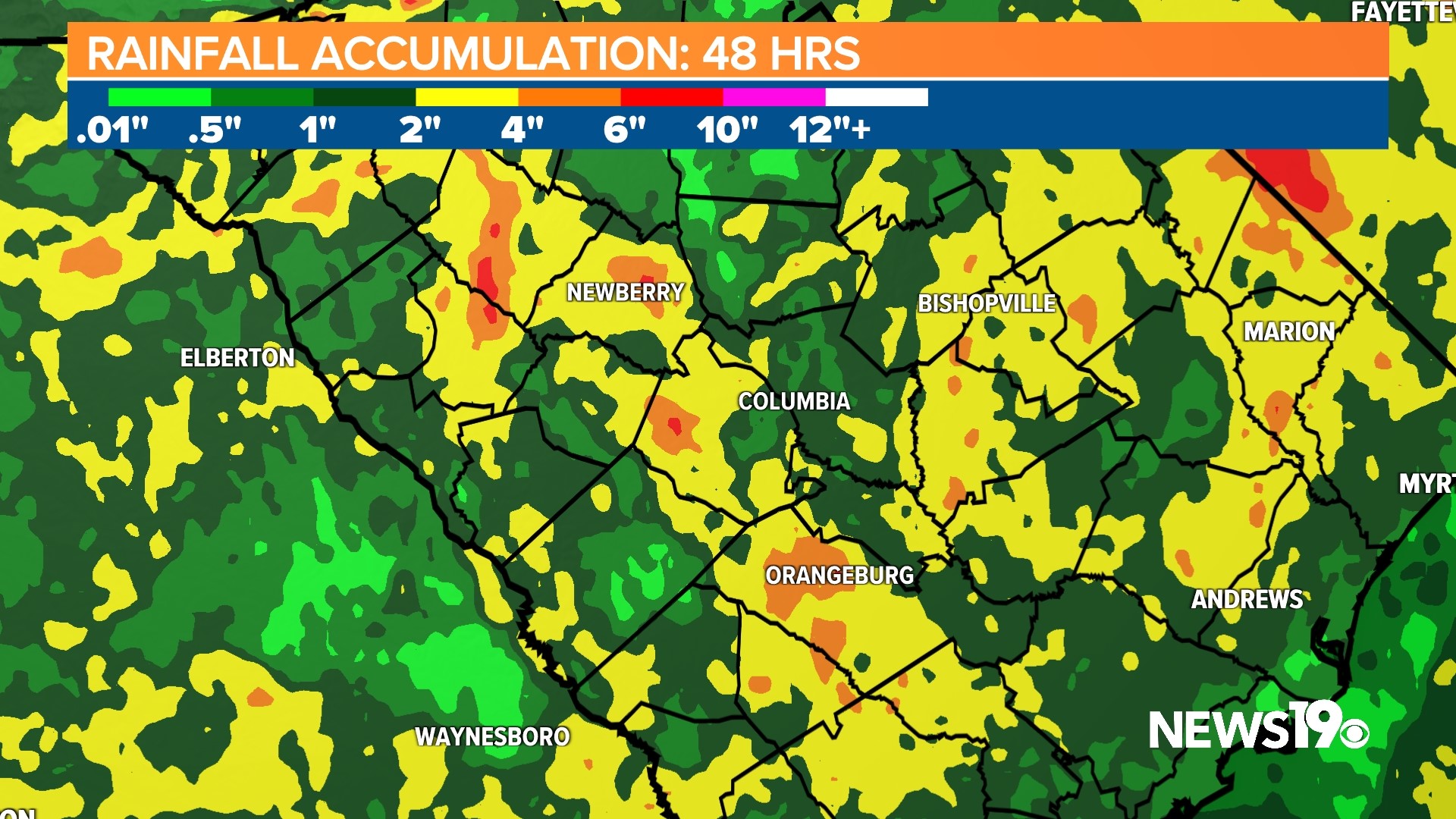 Flood Watch issued in South Carolina as heavy rain continues | wltx.com