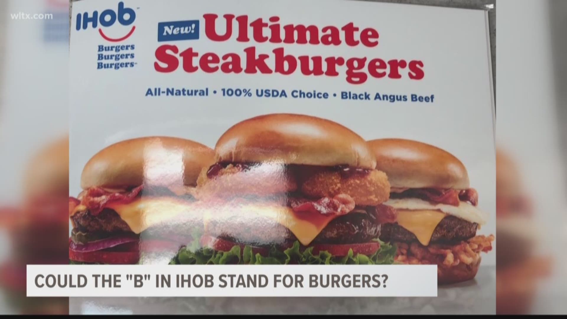 A few days ago the International House of Pancakes revealed they were changing their name from IHOP to IHOB, could the "B" be burgers 