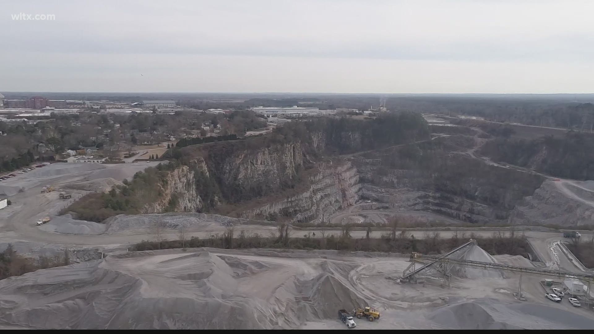 The incident happened Wednesday at the Vulcan Company Materials Rock Quarry in Columbia.