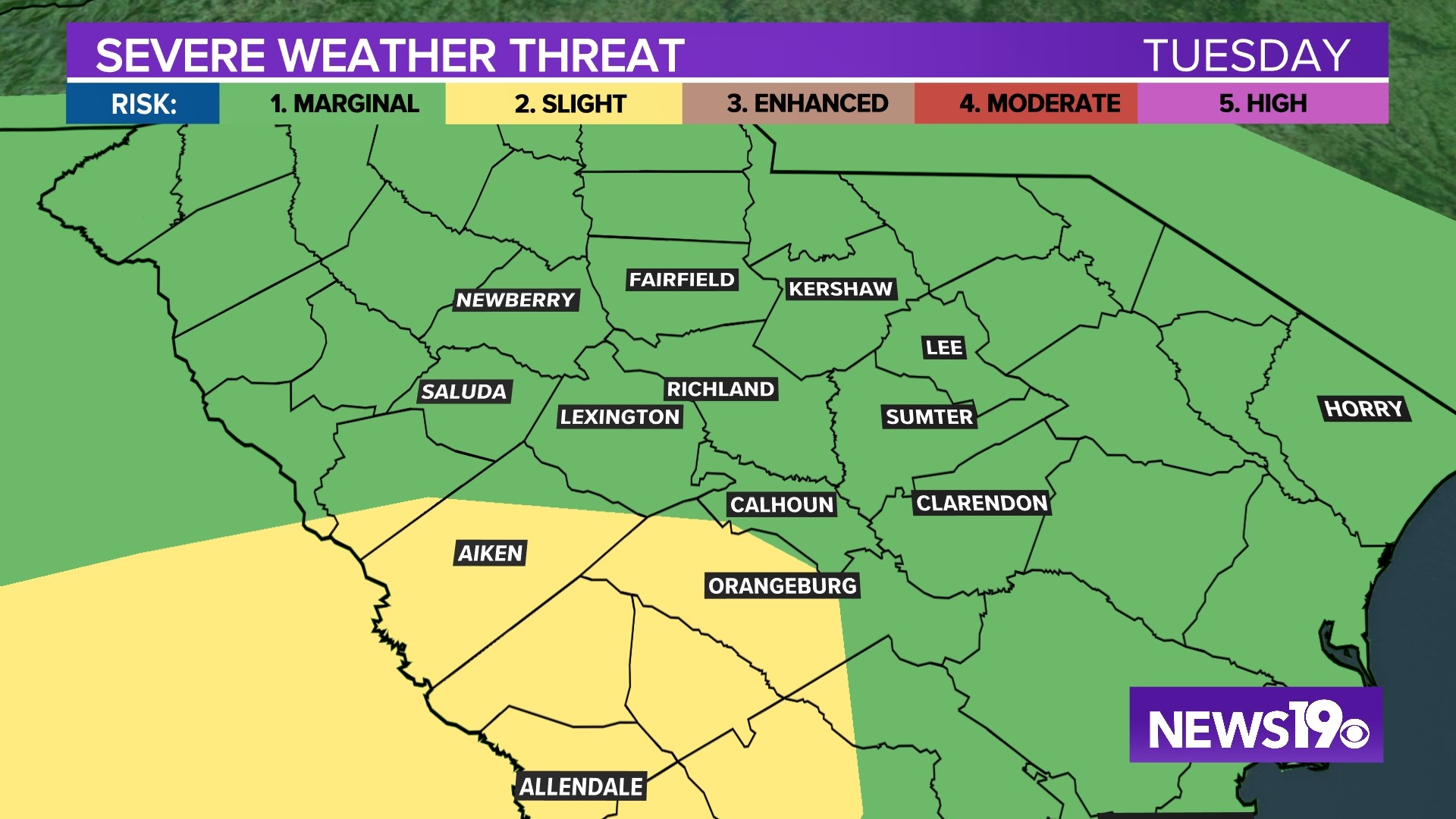 South Carolina weather on Tuesday and Wednesday brings heavy rain ...