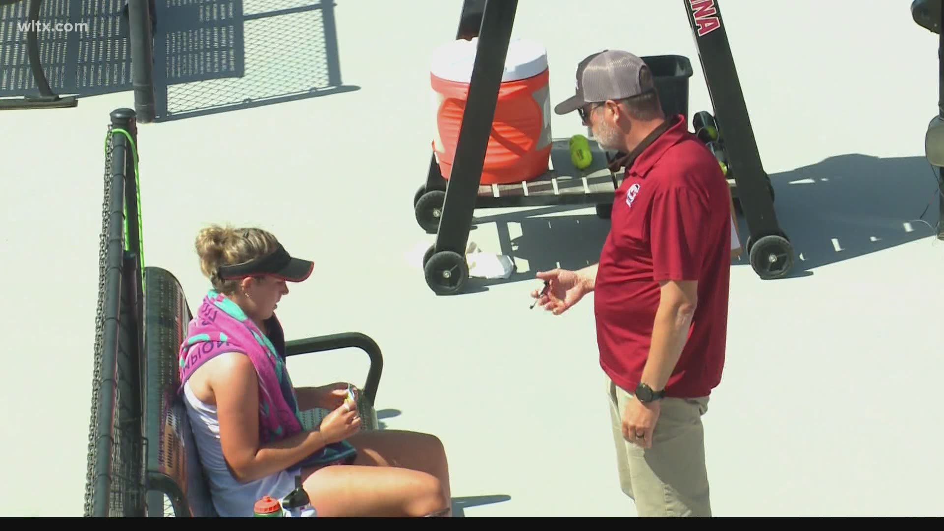 The 22nd-ranked South Carolina women's tennis team talks about it overcame a 4-9 start to the season to earn another trip to the NCAA Tournament.