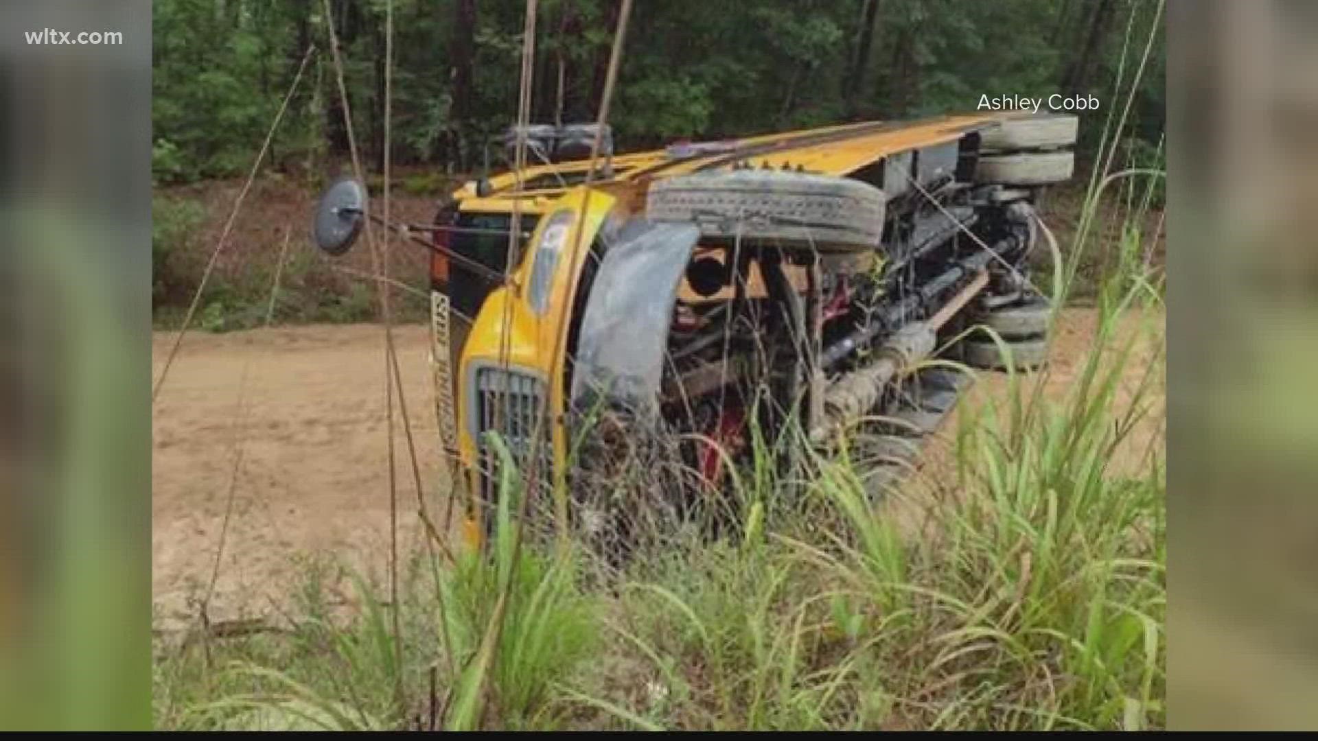 8 students taken to hospital after school bus overturns in South ...