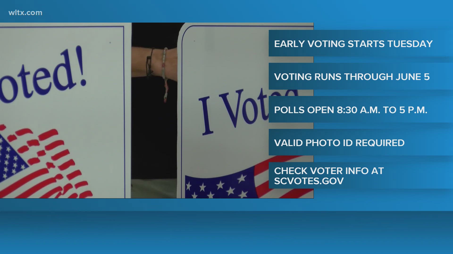 Early voting starts Tuesday; here's what you need to bring | wltx.com