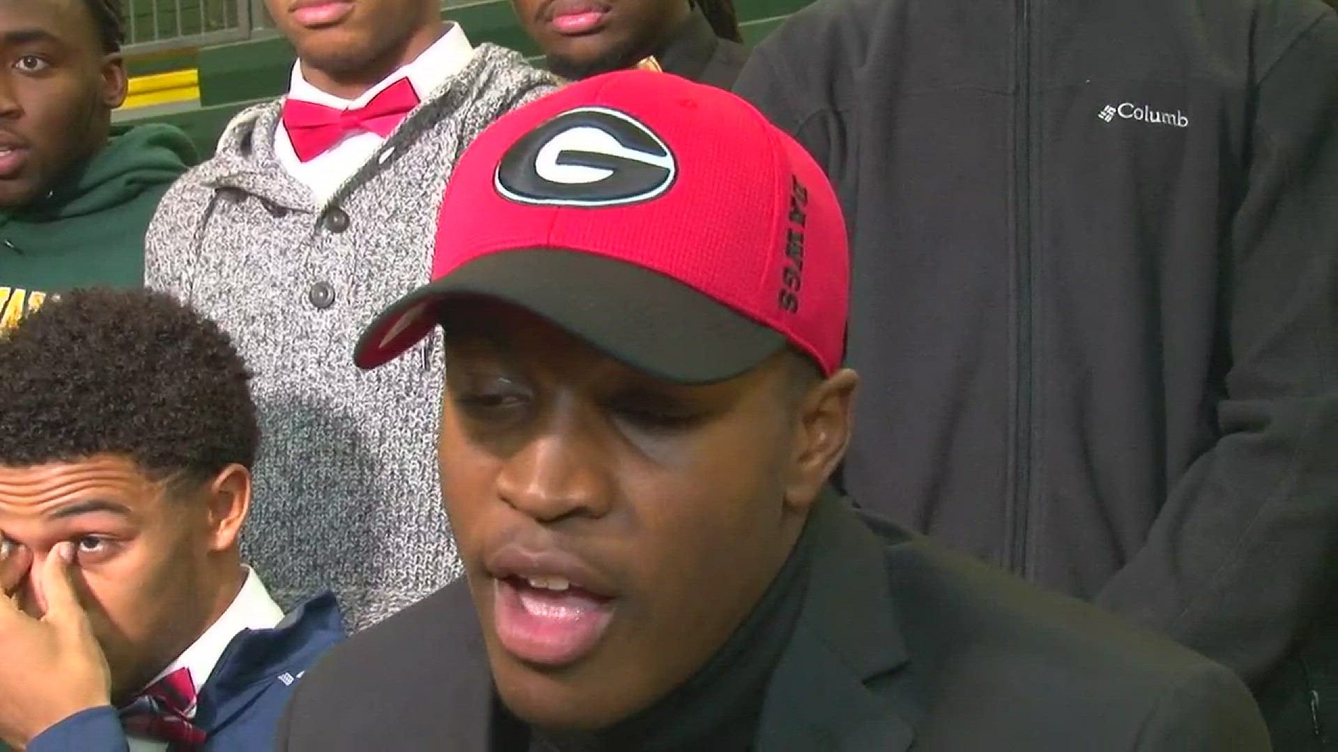 Spring Valley standout linebacker Channing Tindall officially signs with the University Of Georgia on national signing day. He talks about being apart of the number one recruiting class in the country.