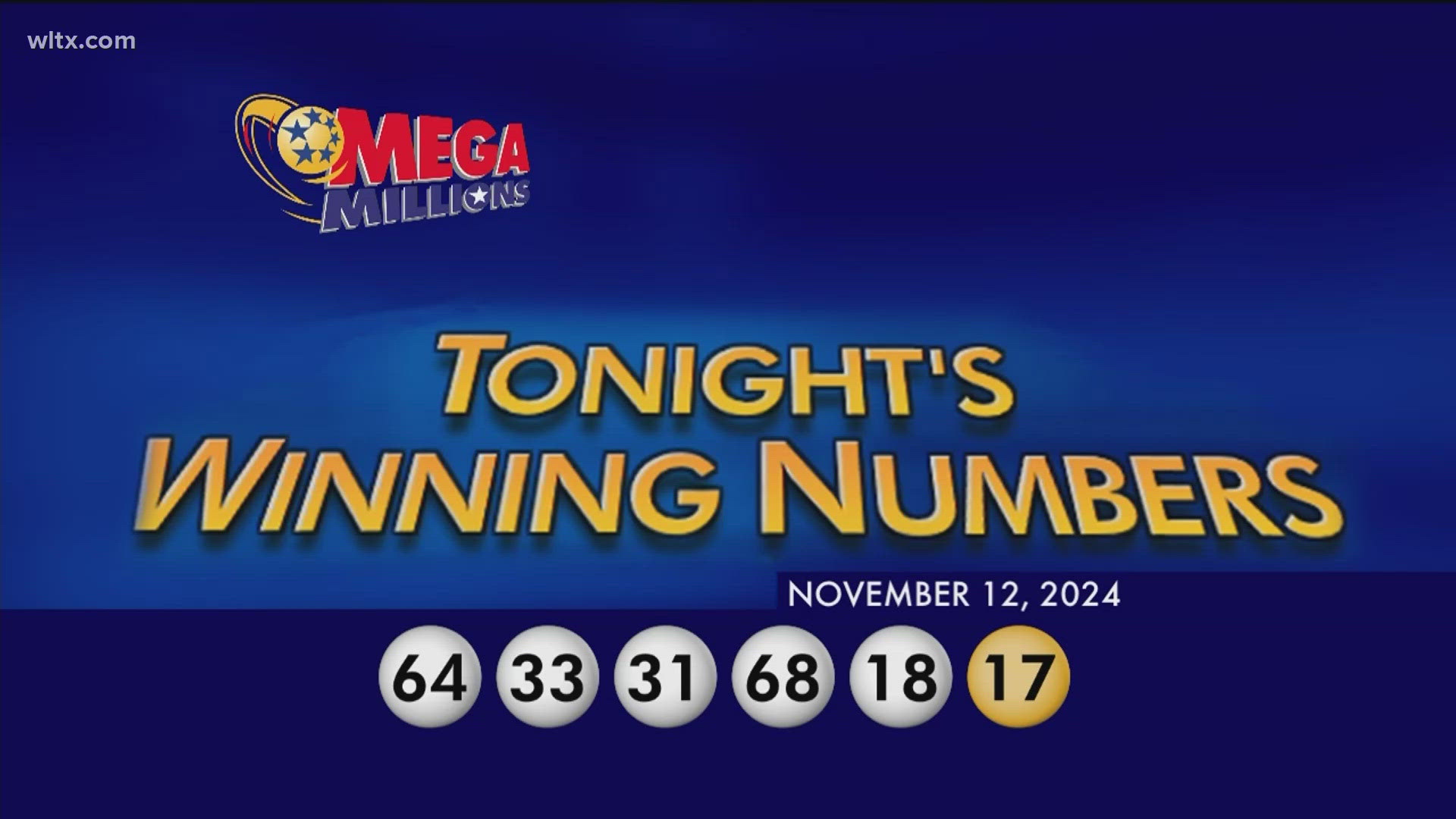 Herer are the winning Megamillions numbers for November 12, 2024.