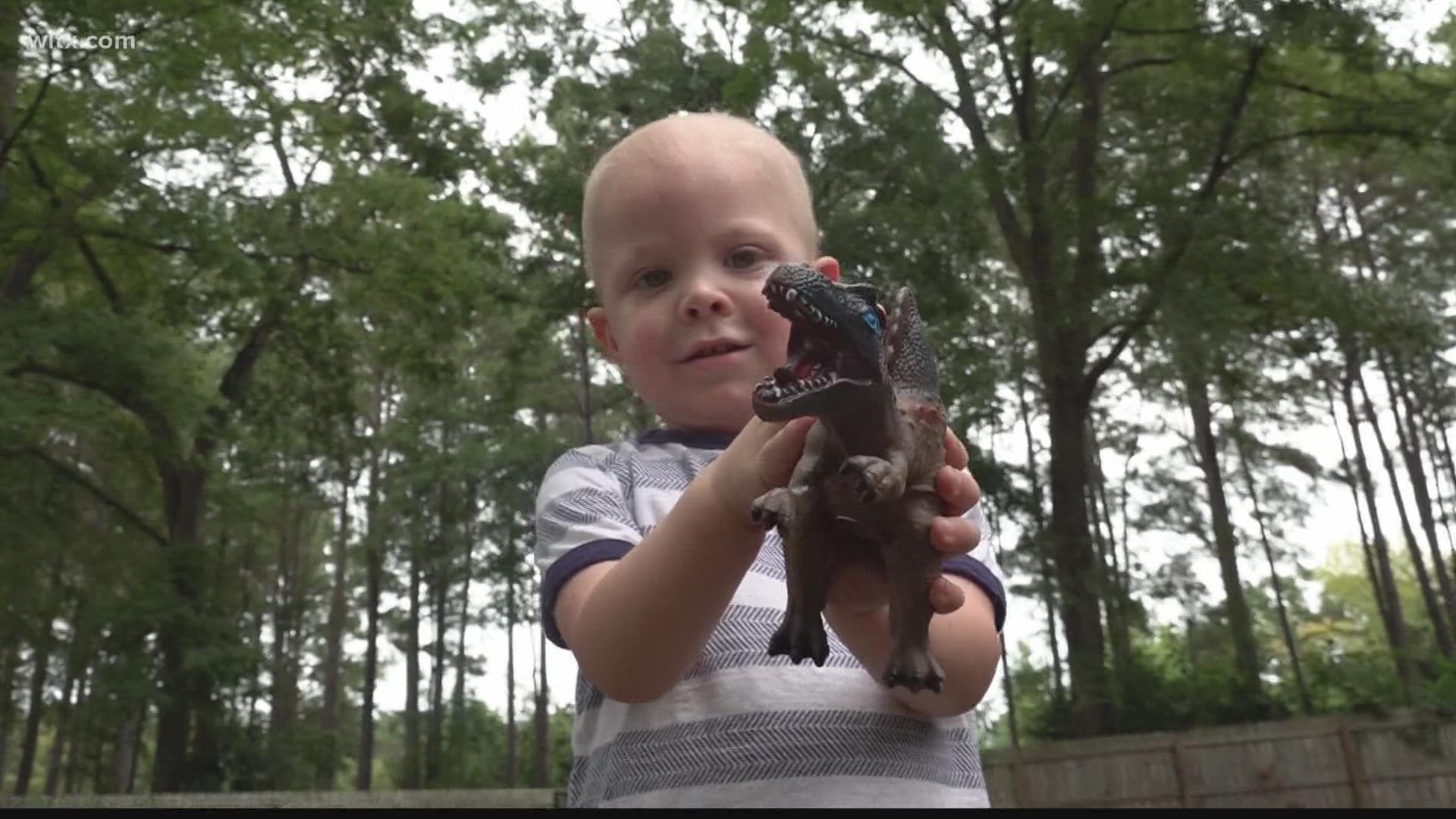The South Carolina highway patrol is building playsets for children fighting cancer.