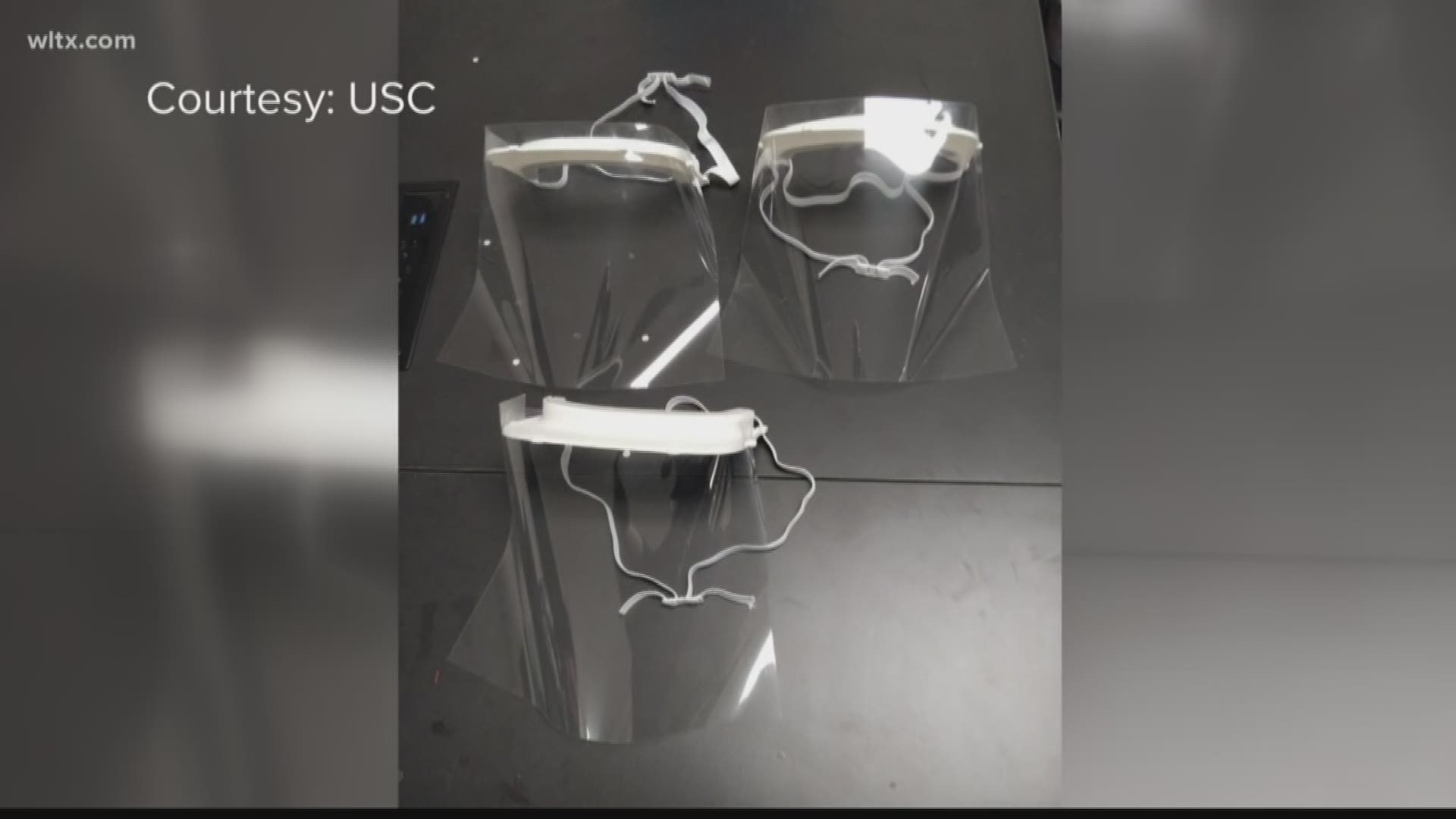 Students at the University of South Carolina are in the process of 3D printing hundreds of face shields for use at local hospitals.