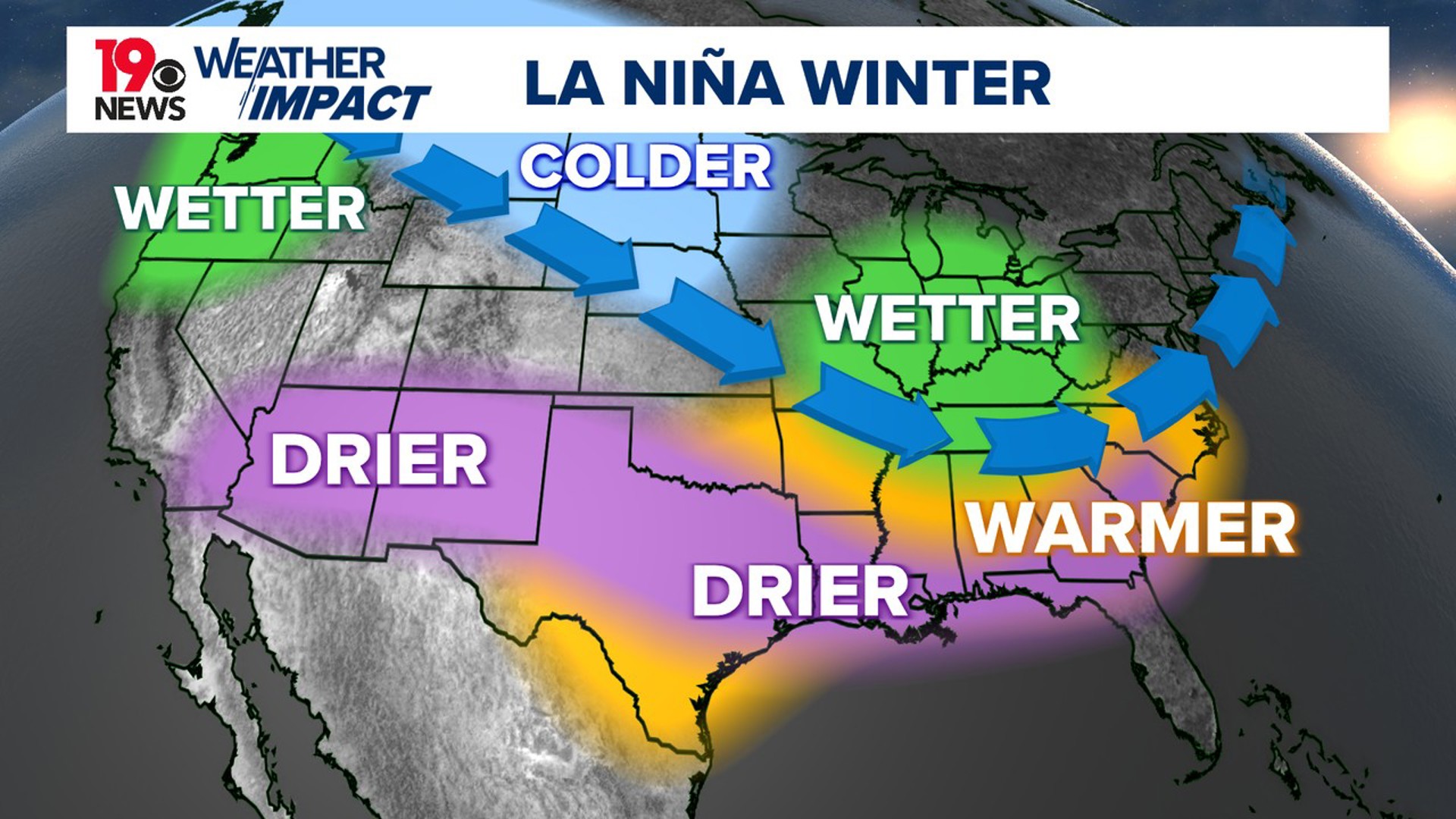 Even with this forecast, occasionally cooler and wetter conditions can form. However, Columbia has not seen measurable snowfall since January 2022.