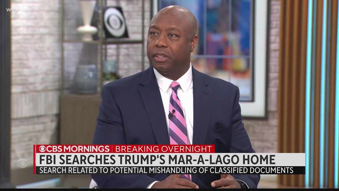 Sen Tim Scott talks about FBI raid at Trump home | wltx.com