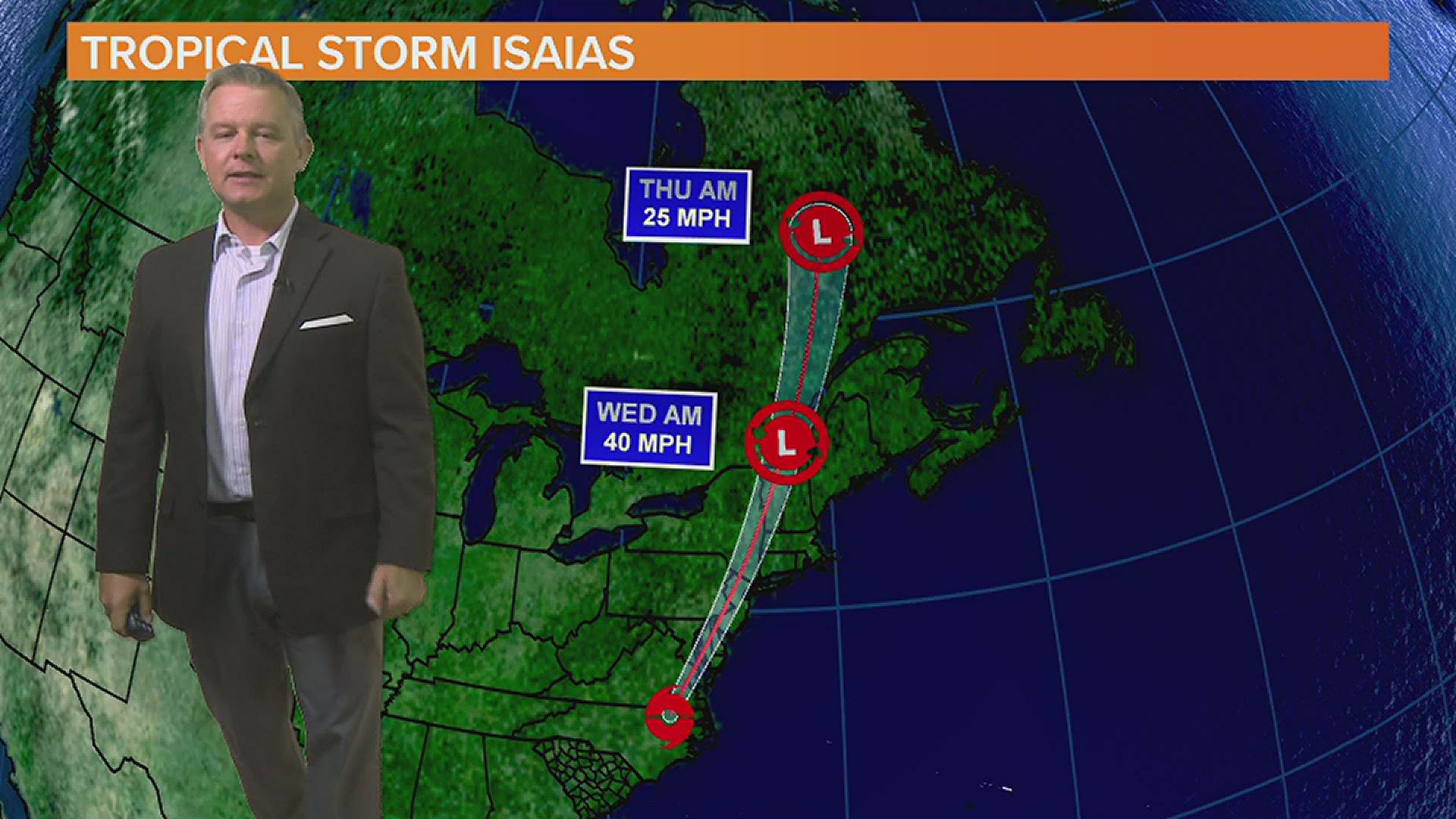 Isaias is out of South Carolina. Our weather is back to normal. It will be hot and humid with a very small chance for rain.
