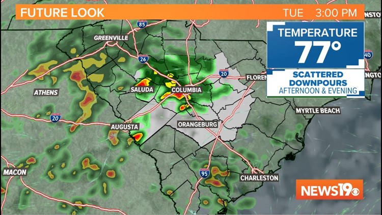 Columbia, SC weather forecast: Chance or rain, flash flooding | wltx.com