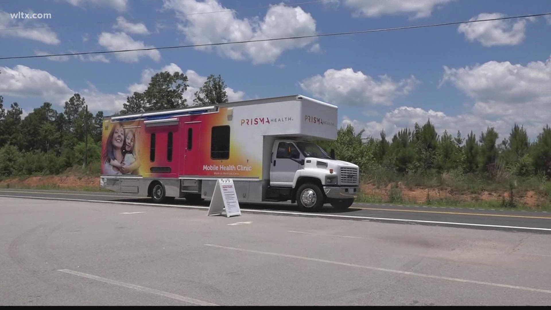 A Prisma Health mobile care clinic is making its way through rural parts of the Midlands during the weekends.